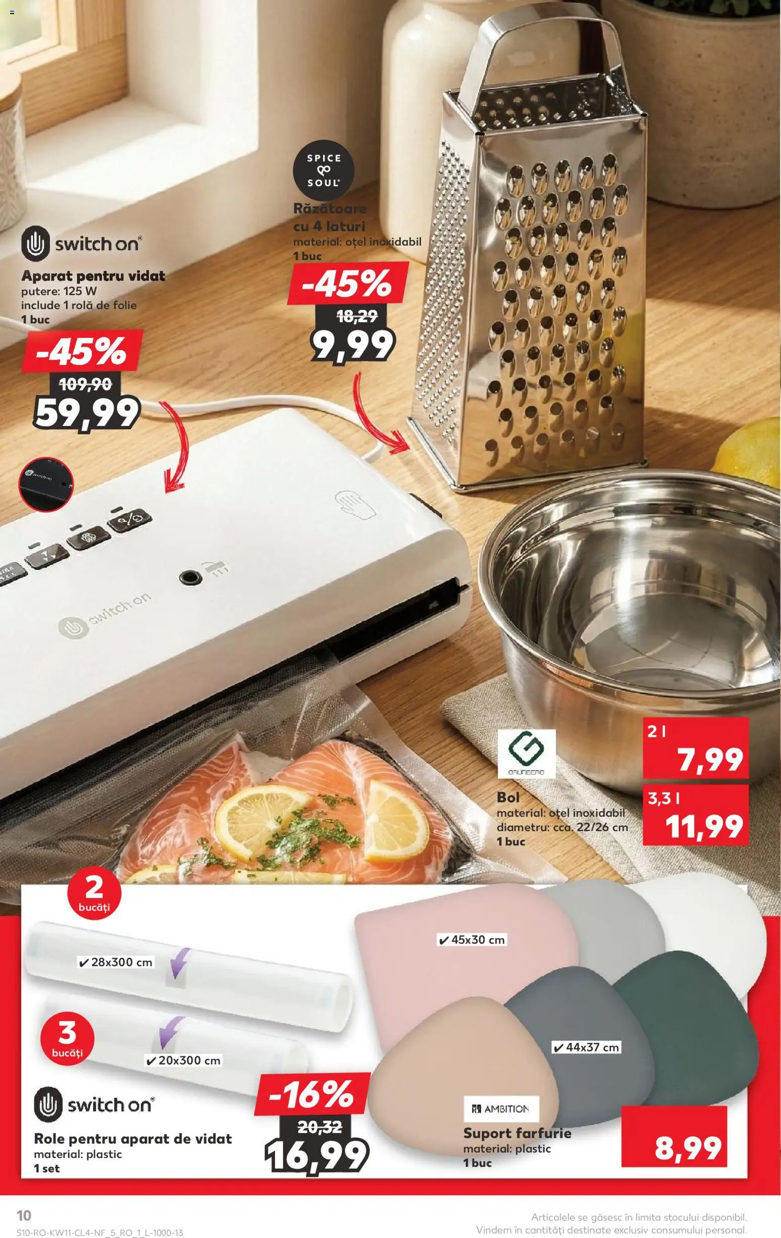 Catalog Kaufland 11 - 16 Martie 2026 | Pagina 10 | Produse: Bol, Răzătoare, Role, Farfurie