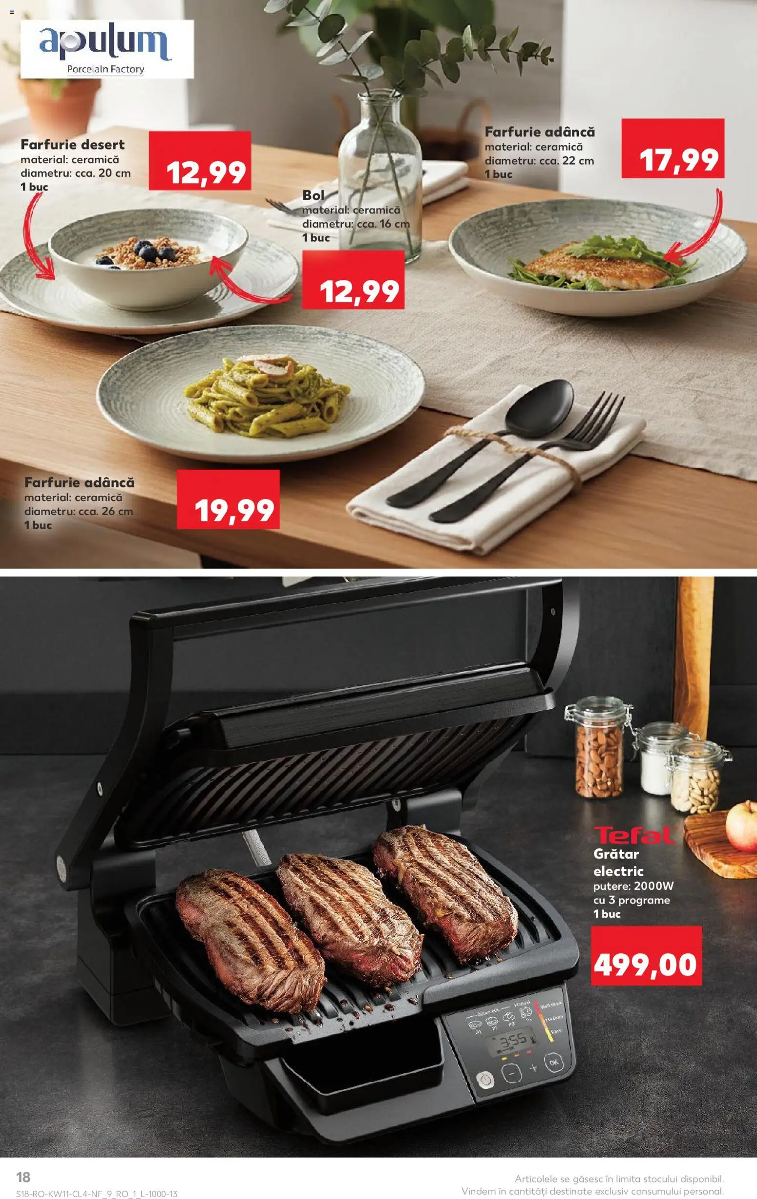 Catalog Kaufland 11 - 16 Martie 2026 | Pagina 18 | Produse: Grill, Bol, Grătar, Farfurie