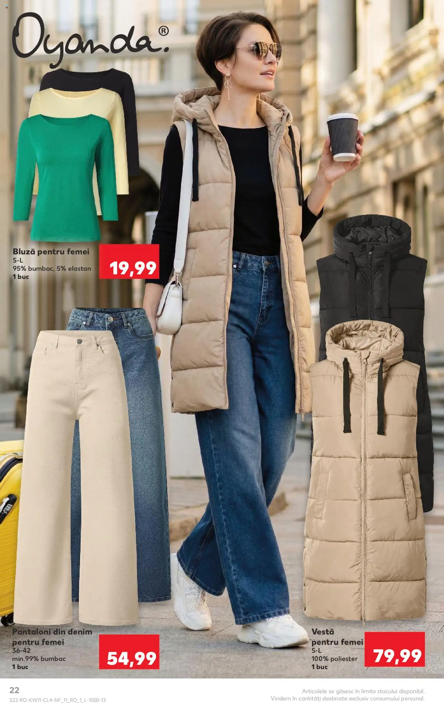 Catalog Kaufland 11 - 16 Martie 2026 | Pagina 22 | Produse: Bluză, Vestă, Pantaloni
