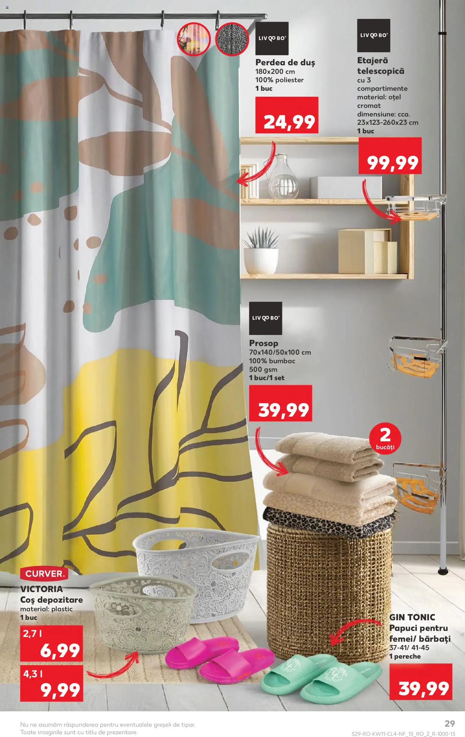 Catalog Kaufland 11 - 16 Martie 2026 | Pagina 29 | Produse: Coș, Duș, Perdea, Gin