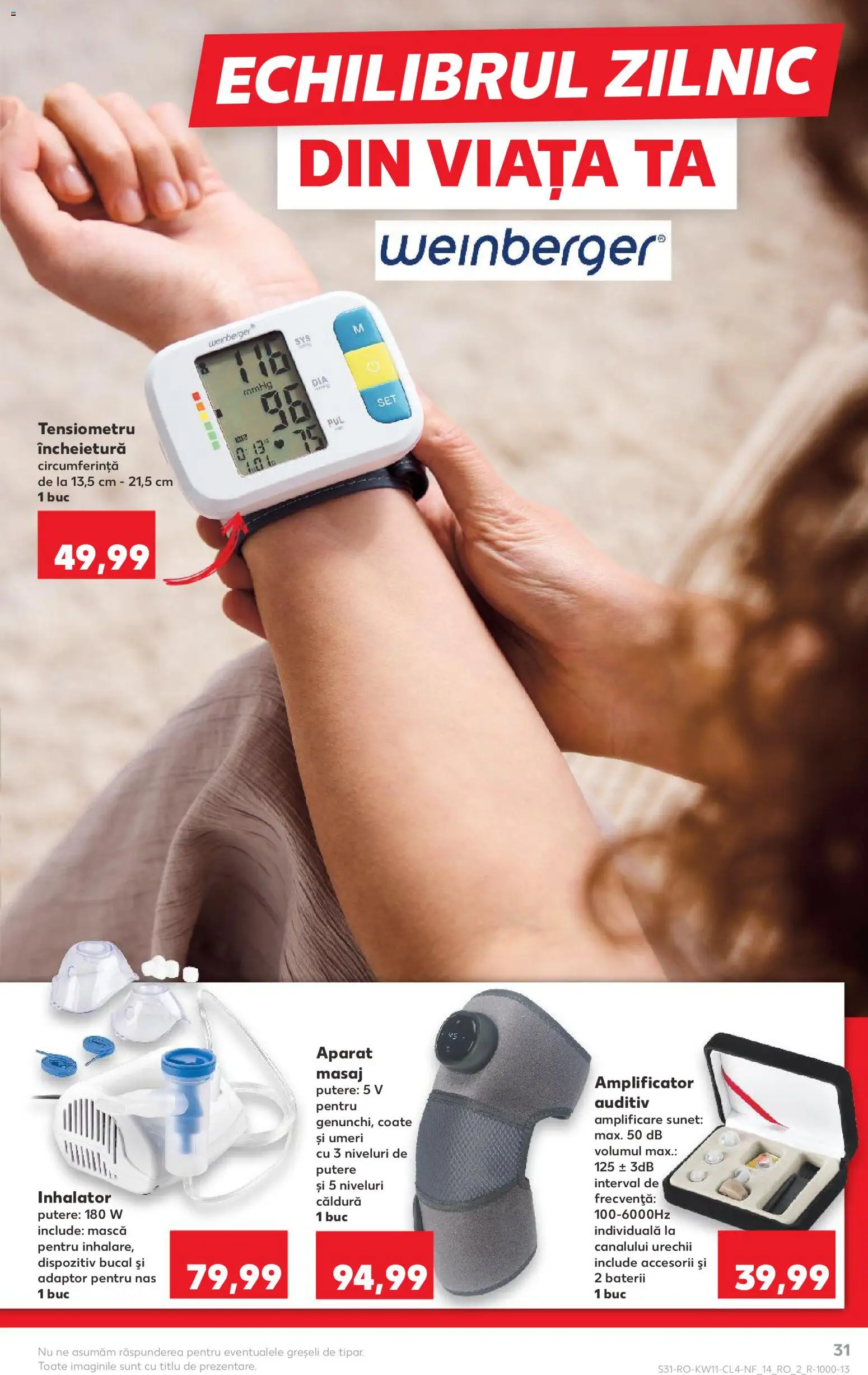 Catalog Kaufland 11 - 16 Martie 2026 | Pagina 31 | Produse: Tensiometru, Monitor, Adaptor, Baterii