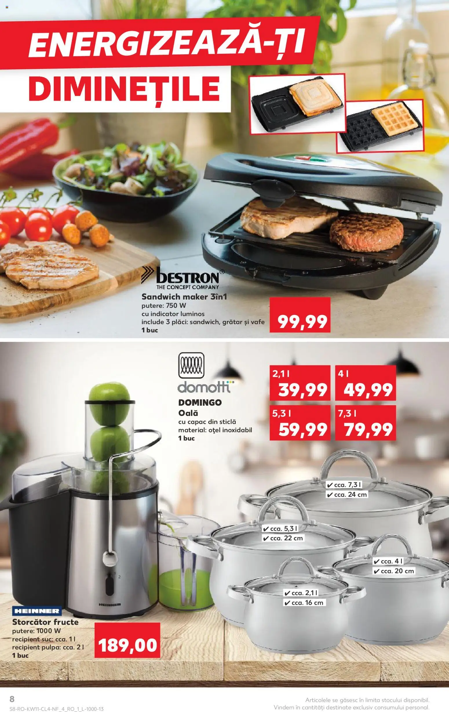 Catalog Kaufland 11 - 16 Martie 2026 | Pagina 8 | Produse: Oală, Storcător, Grătar, Suc