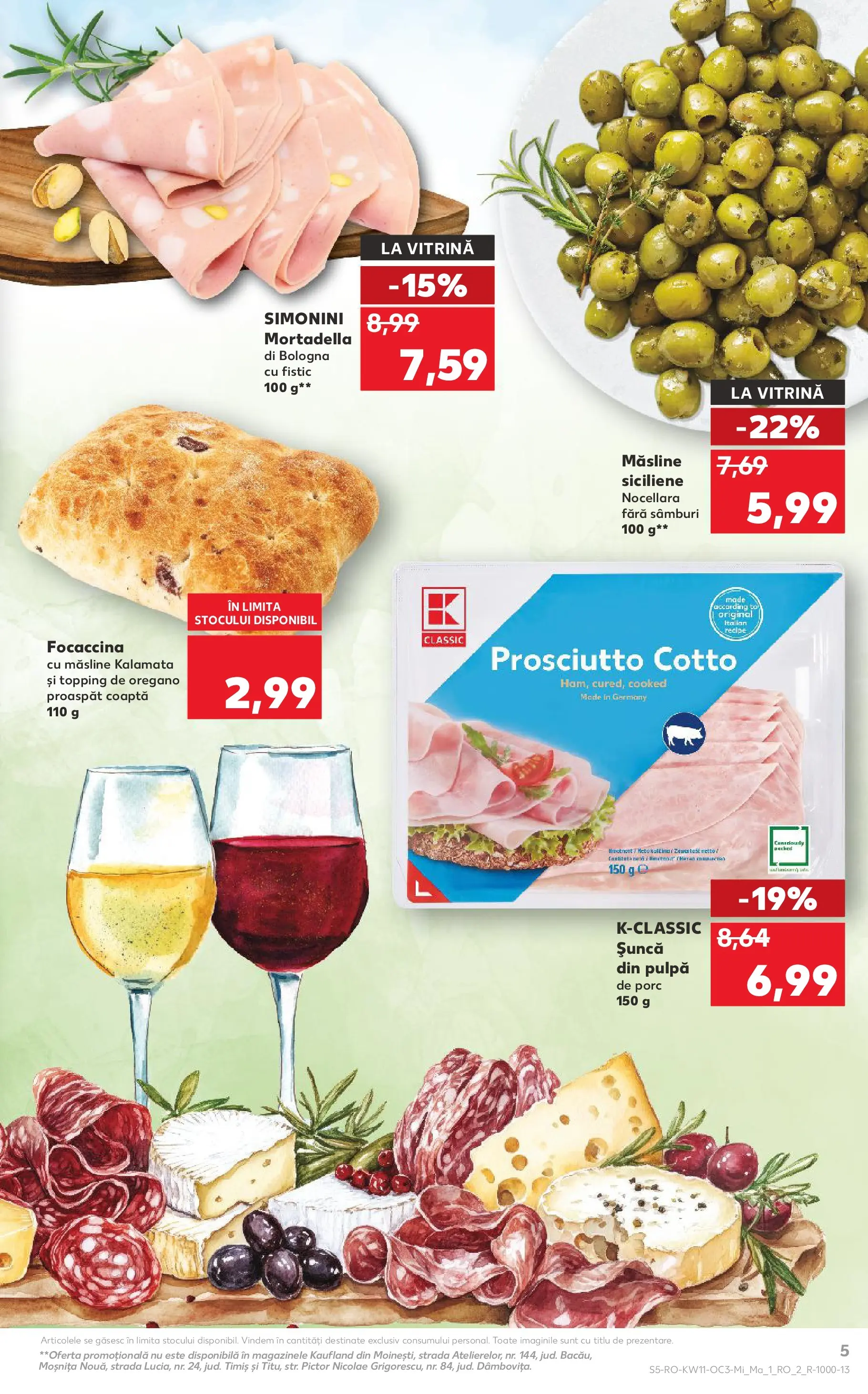 Catalog Kaufland 11 - 16 Martie 2026 | Pagina 5 | Produse: Vitrină, Măsline, Șuncă, Fistic