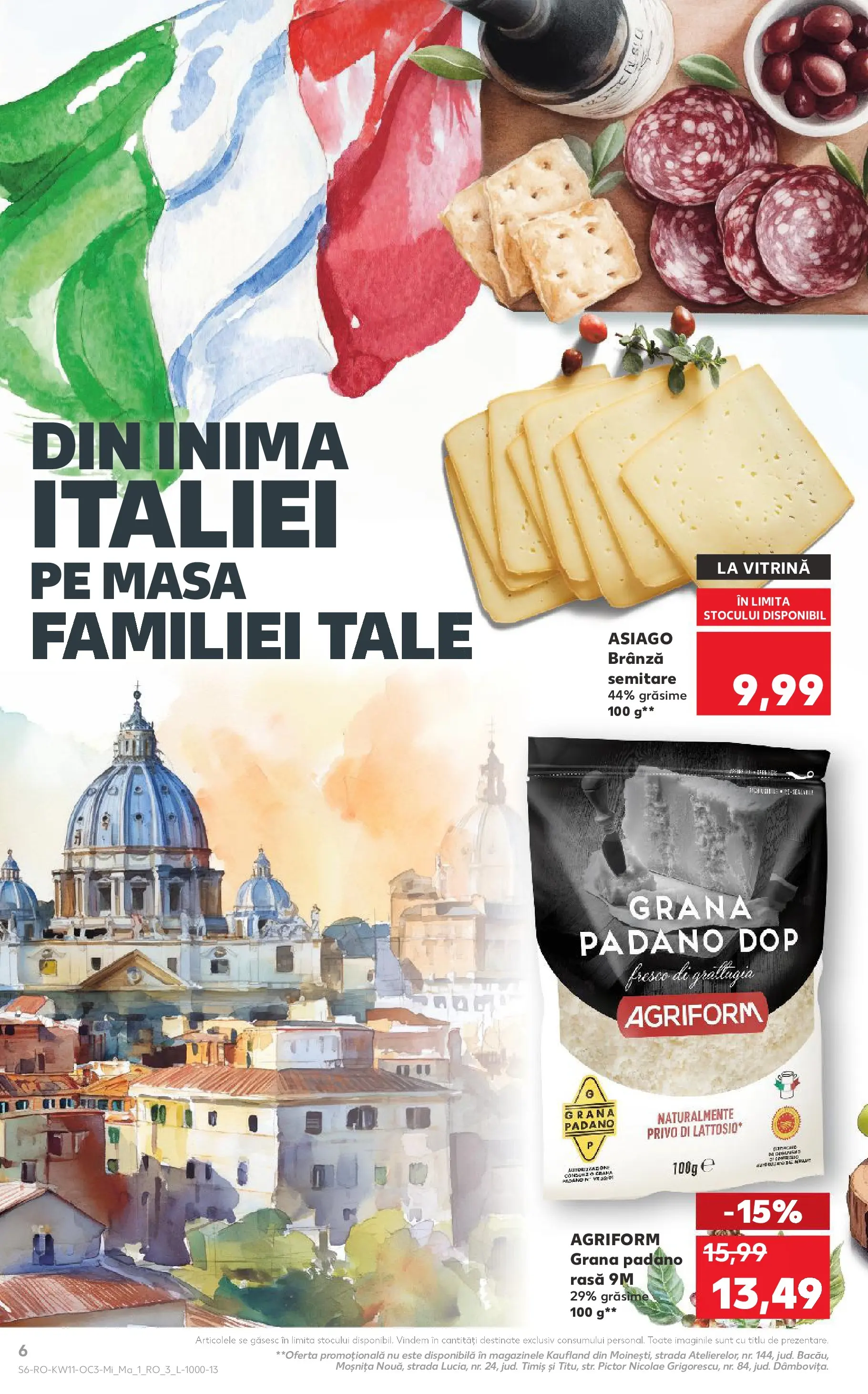 Catalog Kaufland 11 - 16 Martie 2026 | Pagina 6 | Produse: Masă, Vitrină, Brânză