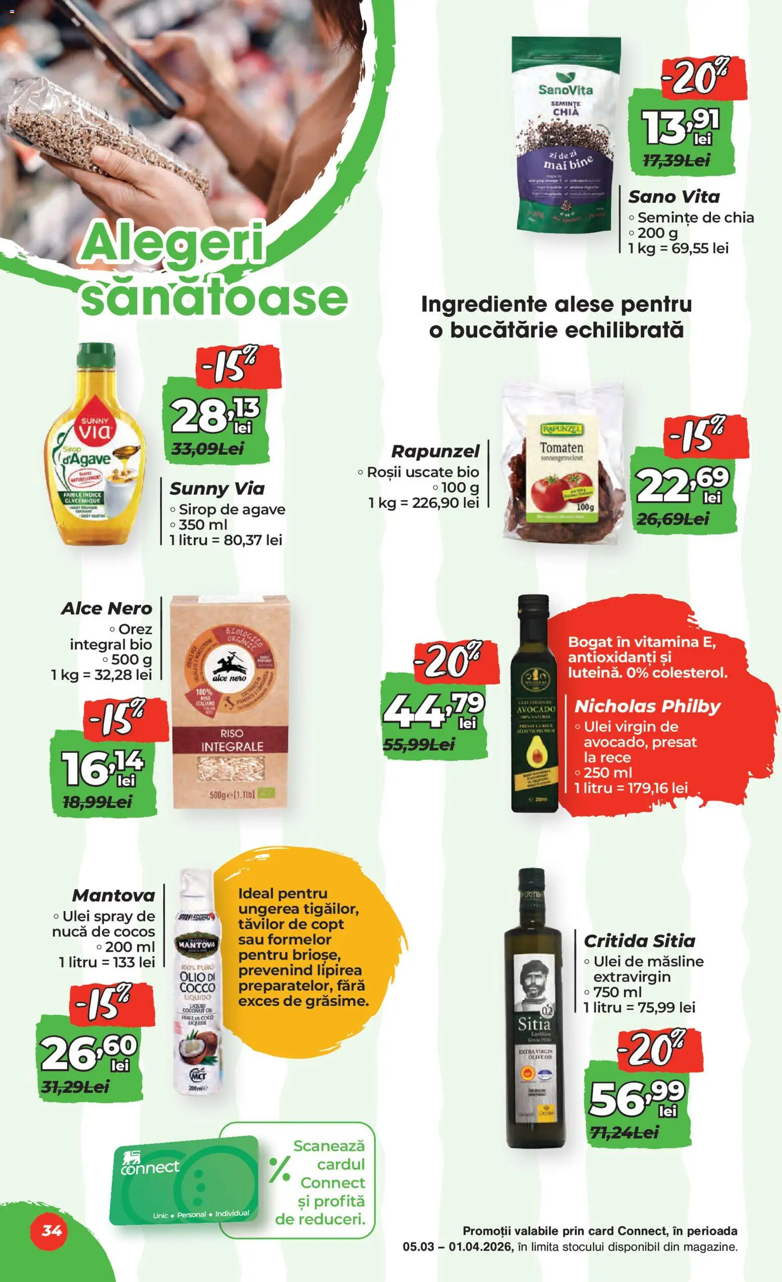Catalog Mega Image 5 - 31 Martie 2026 | Pagina 34 | Produse: Şerit ödül, Sirop de agave, Orez, Sirop