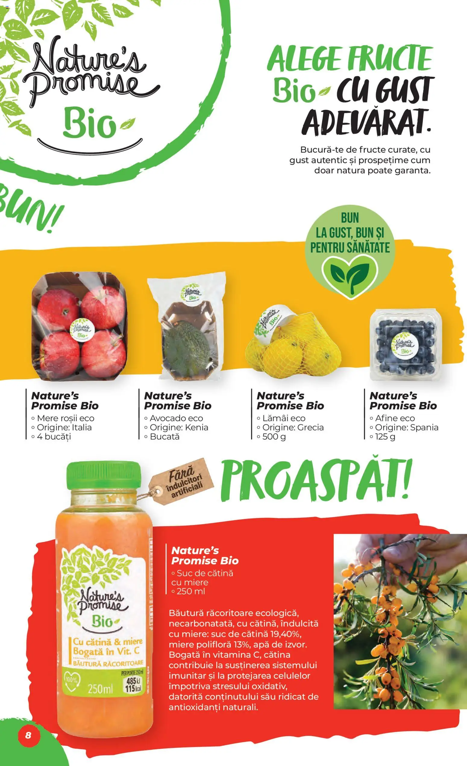Catalog Mega Image 5 - 31 Martie 2026 | Pagina 8 | Produse: Miere polifloră, Avocado, Apă, Fructe