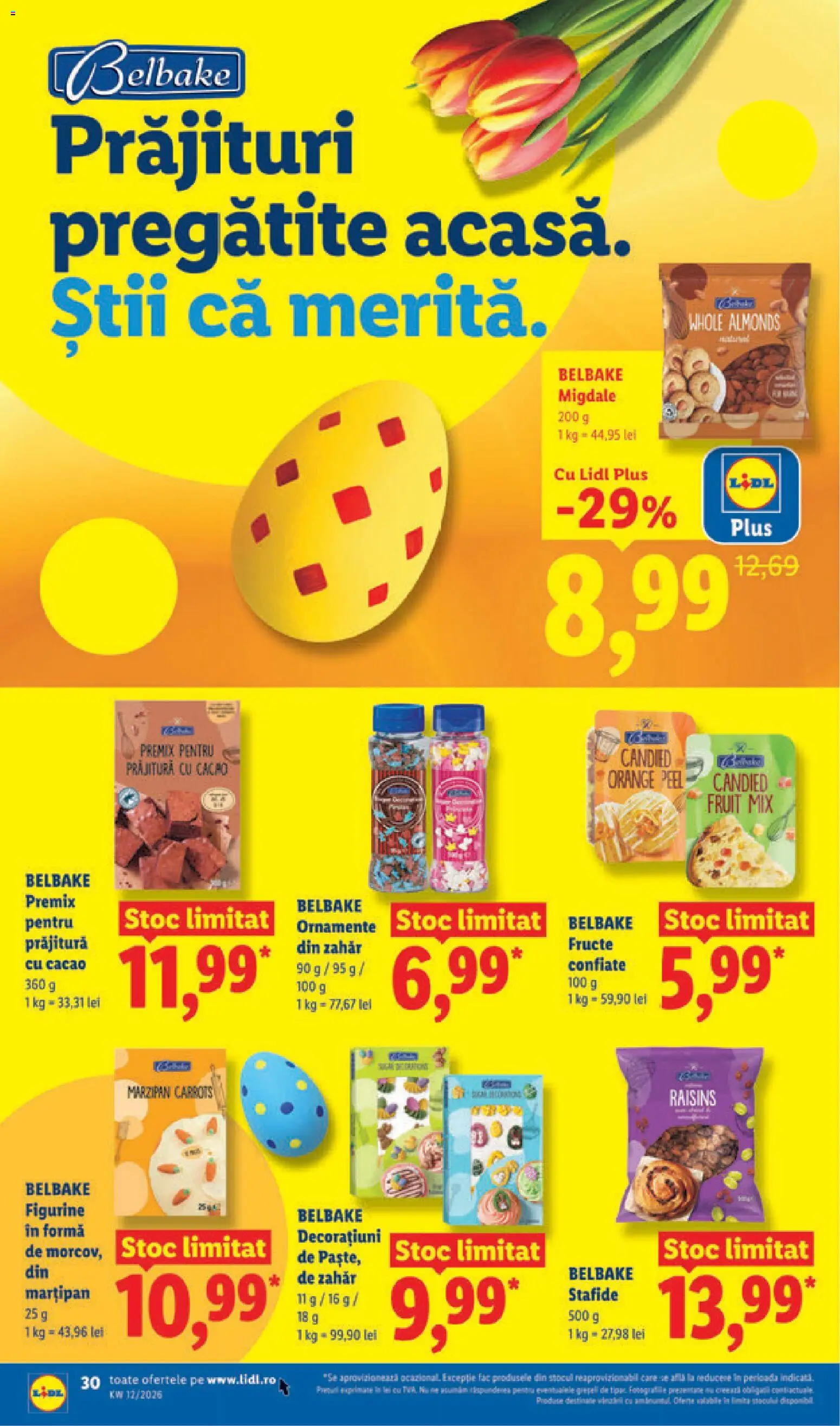 Catalog LIDL 16 - 21 Martie 2026 | Pagina 30 | Produse: Prăjitură, Stafide, Fructe, Zahăr