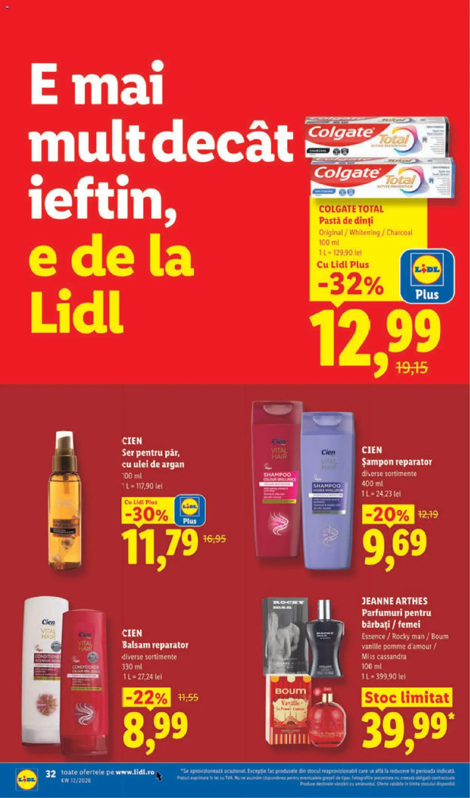 Catalog LIDL 16 - 21 Martie 2026 | Pagina 32 | Produse: Șampon, Balsam, Ulei, Pastă de dinți