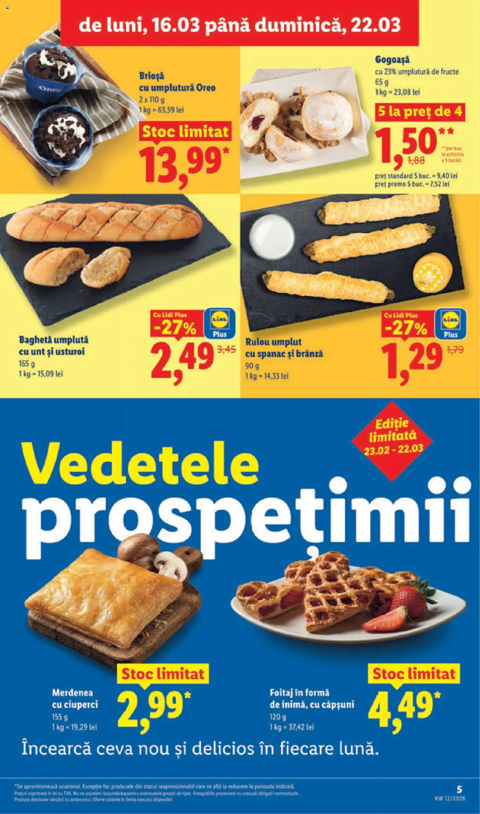 Catalog LIDL 16 - 21 Martie 2026 | Pagina 5 | Produse: Divan, Ciuperci, Căpșuni, Usturoi