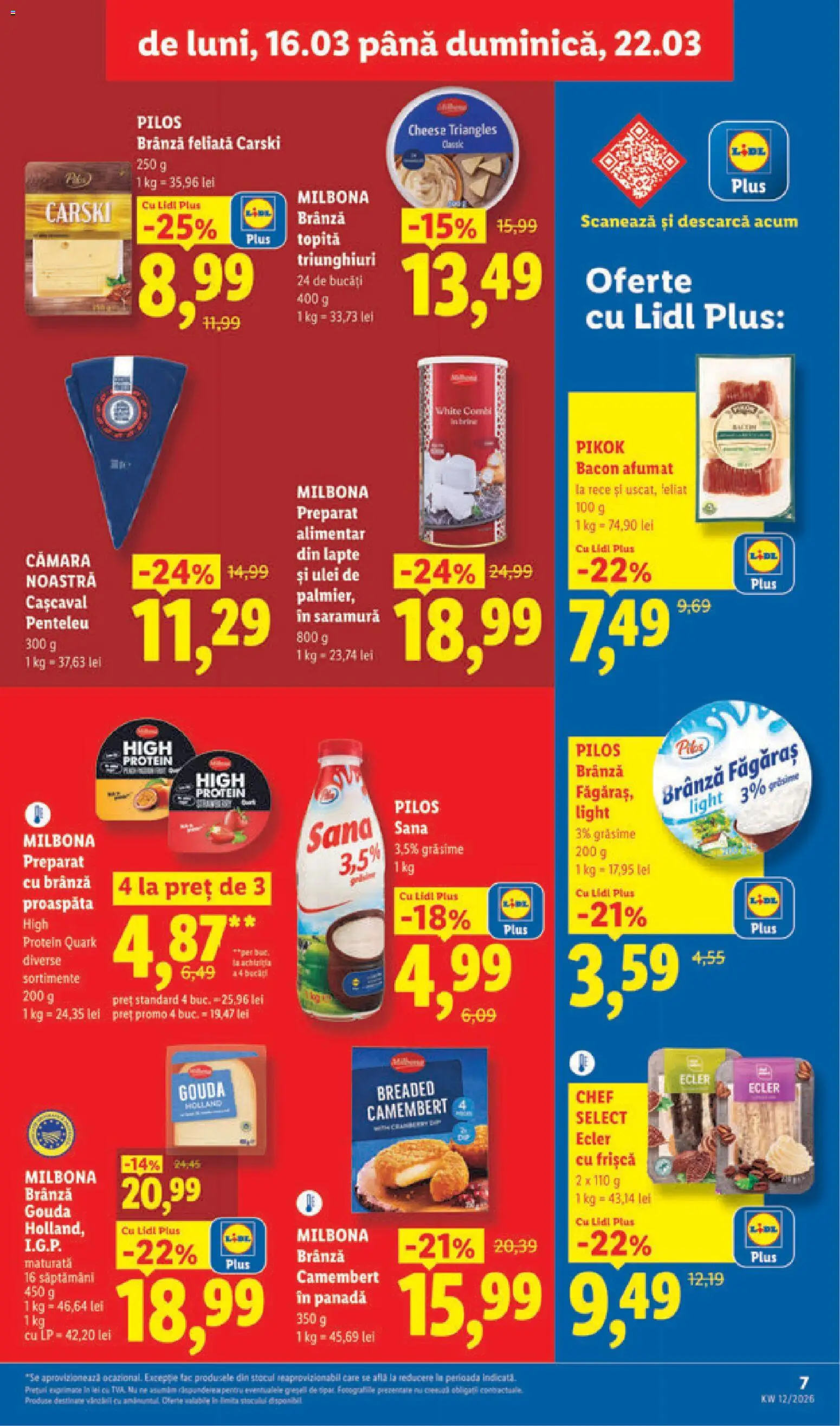 Catalog LIDL 16 - 21 Martie 2026 | Pagina 7 | Produse: Toplar, Brânză, Ulei, Frișcă