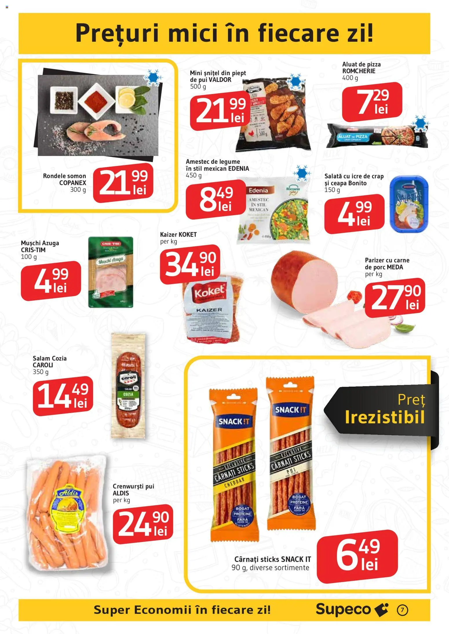 Catalog Supeco 12 - 17 Martie 2026 | Pagina 7 | Produse: Hacıyatmaz Kedi Oyuncağı, Aluat, Salată, Legume