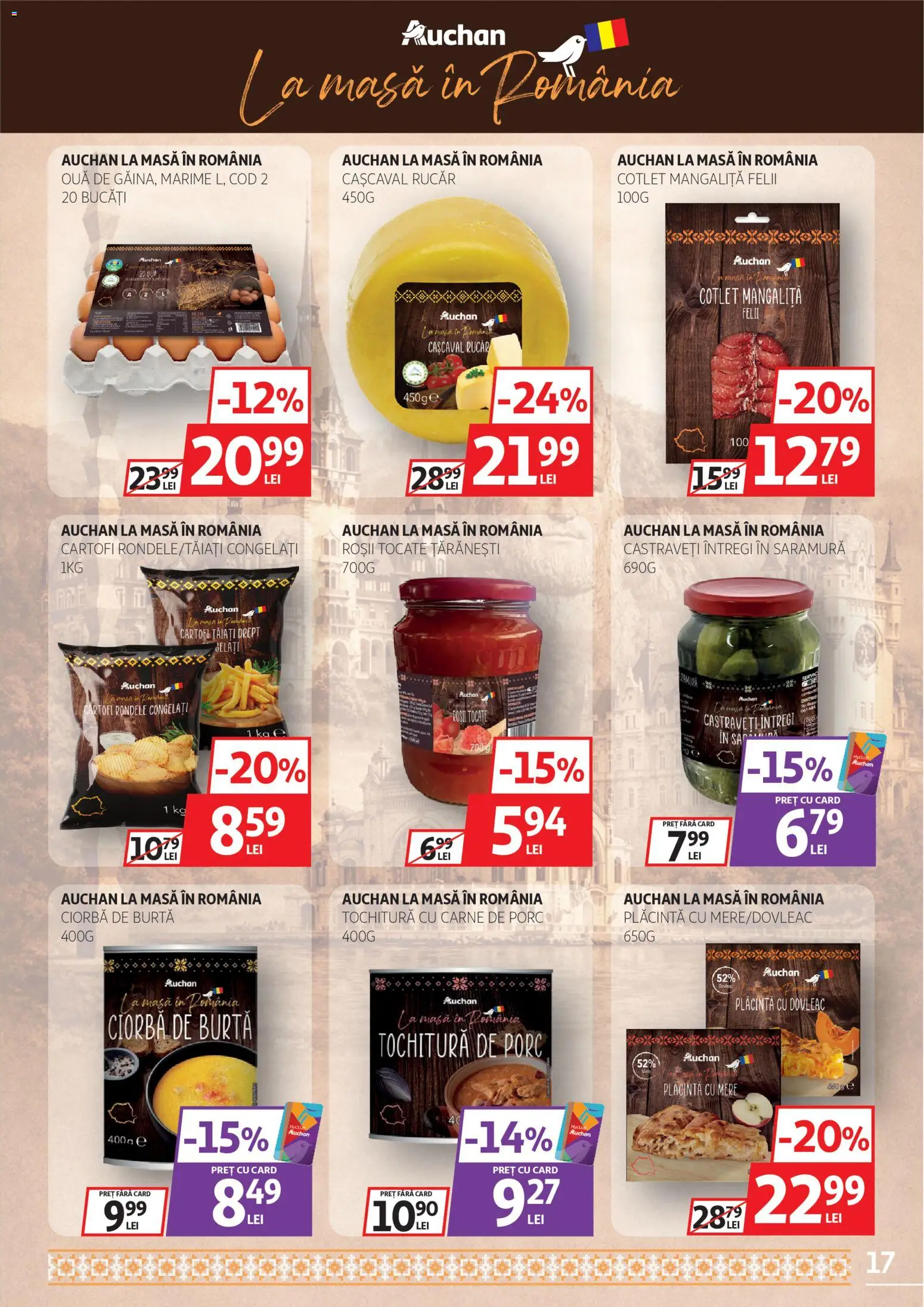 Catalog Auchan 11 - 23 Martie 2026 | Pagina 17 | Produse: Dovleac, Cașcaval, Plăcintă, Ouă