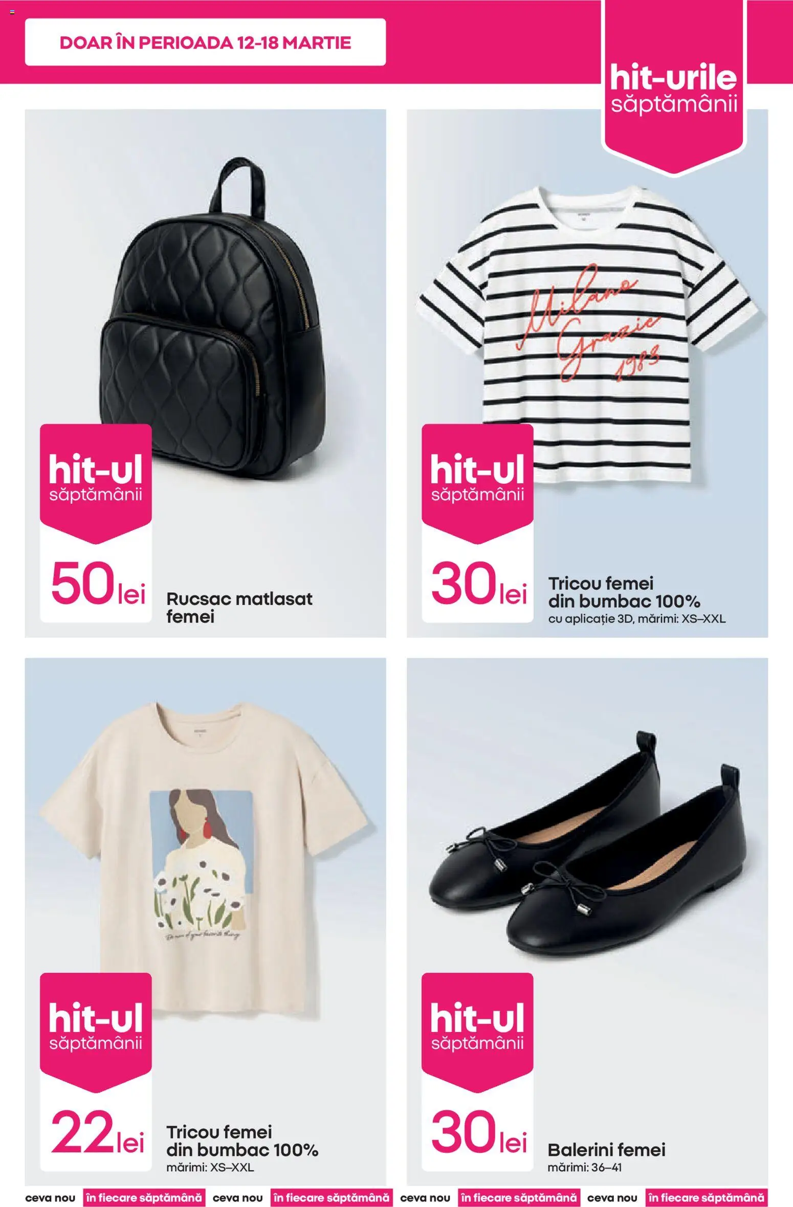 Catalog Pepco 12 - 17 Martie 2026 | Pagina 5 | Produse: Tricou, Balerini, Rucsac