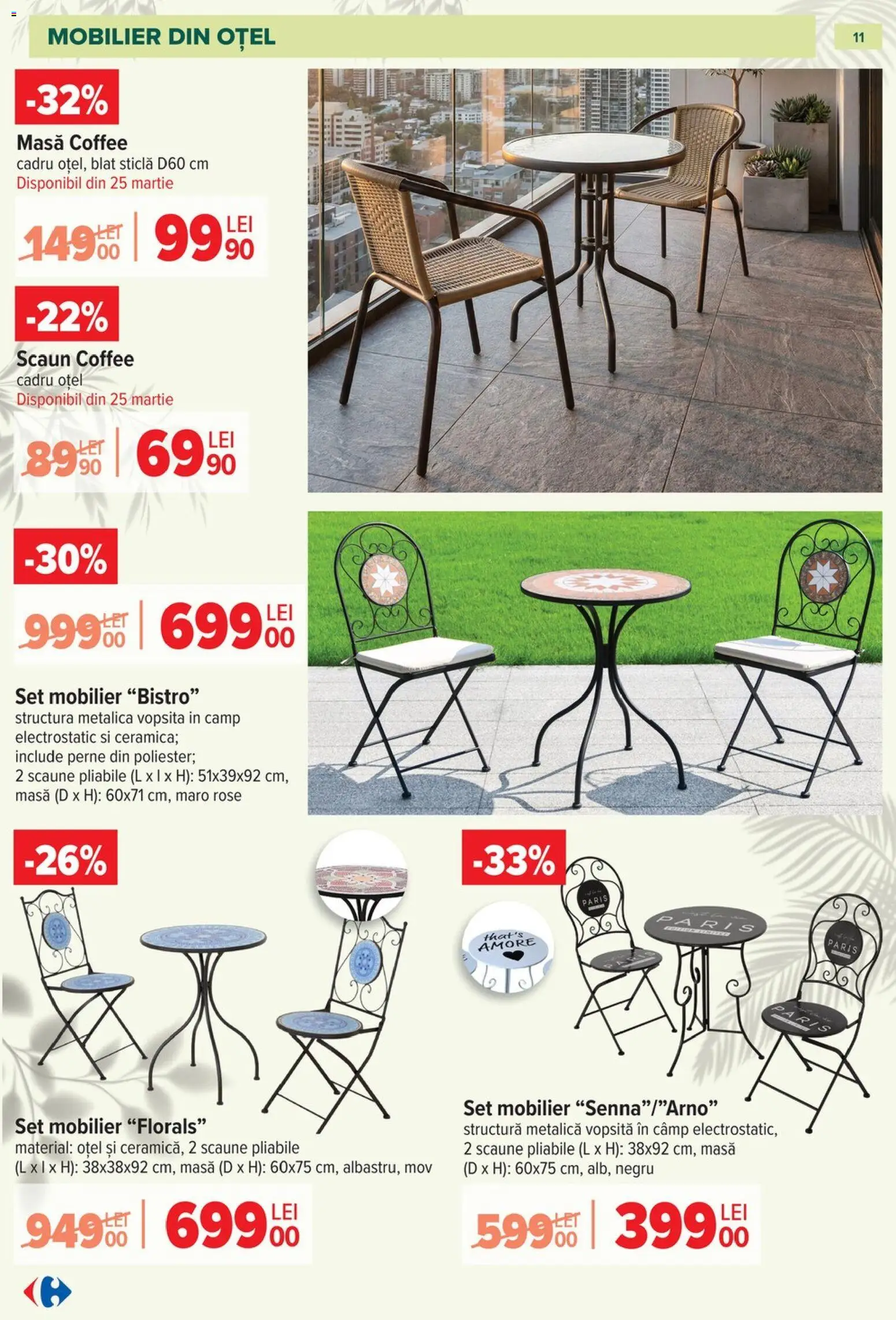Catalog Carrefour 11 Martie - 11 Mai 2026 | Pagina 11 | Produse: Masă, Scaun