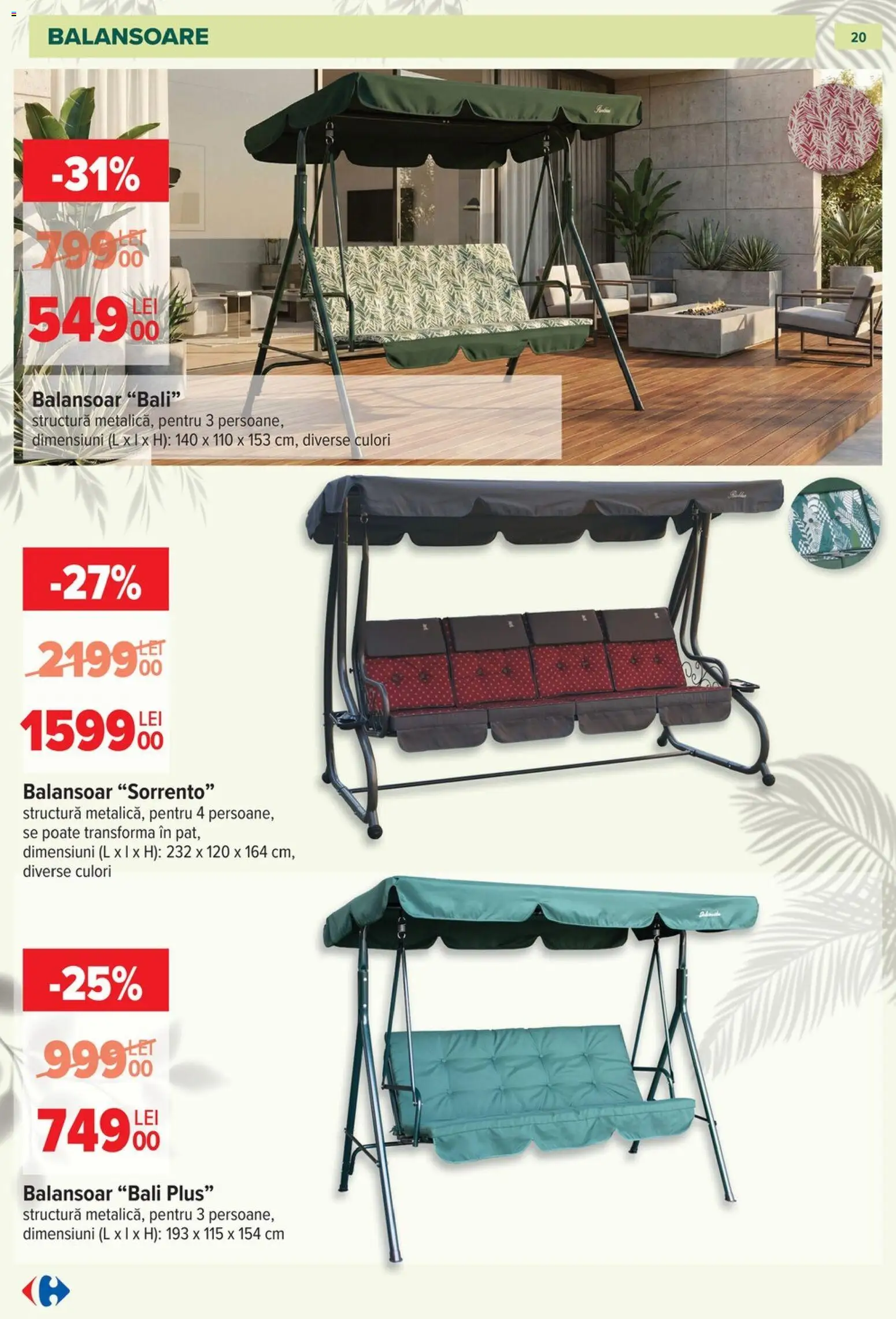 Catalog Carrefour 11 Martie - 11 Mai 2026 | Pagina 20 | Produse: Balansoar