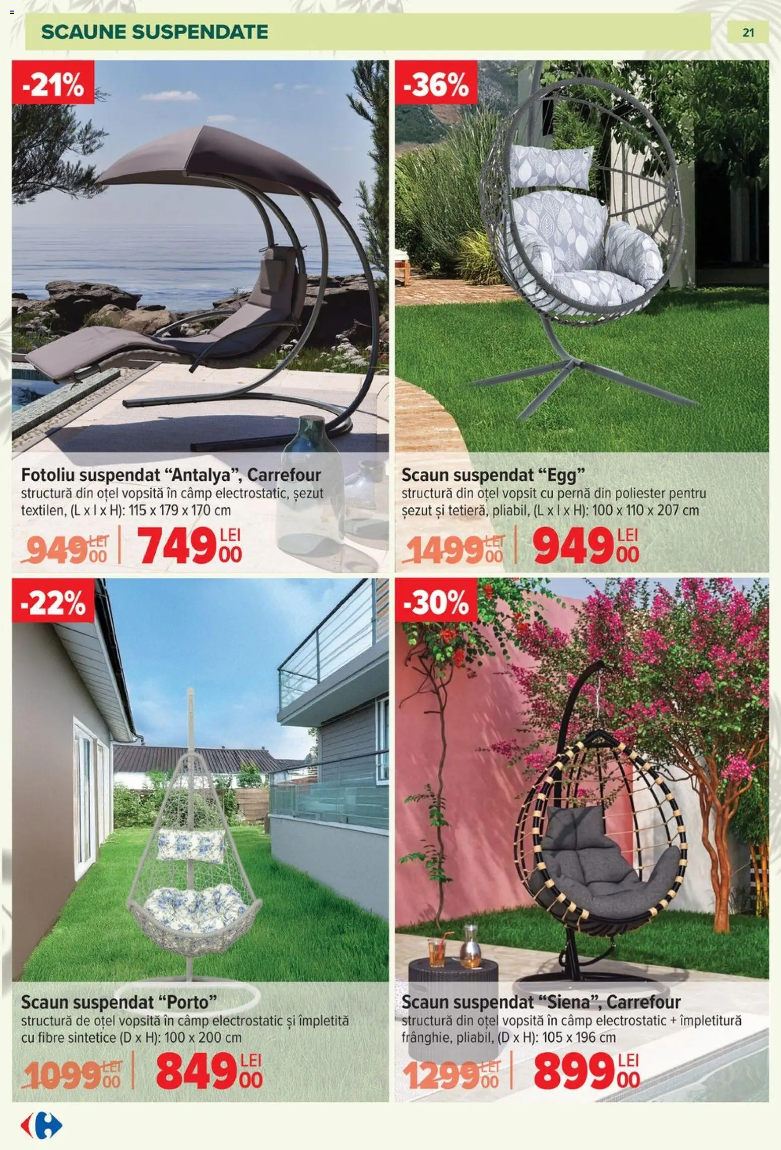 Catalog Carrefour 11 Martie - 11 Mai 2026 | Pagina 21 | Produse: Pernă, Fotoliu, Scaun