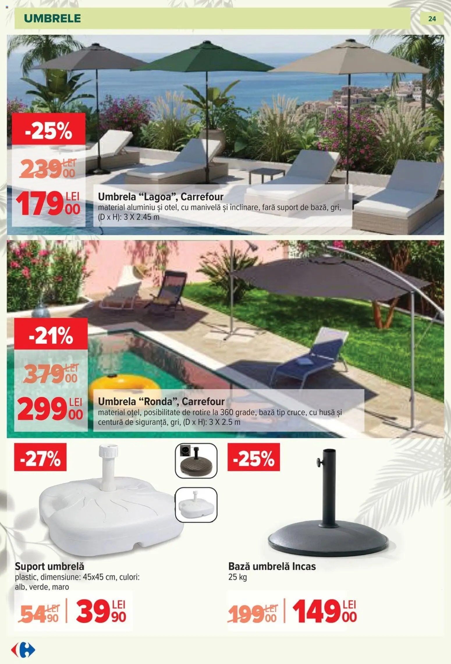 Catalog Carrefour 11 Martie - 11 Mai 2026 | Pagina 24 | Produse: Umbrelă