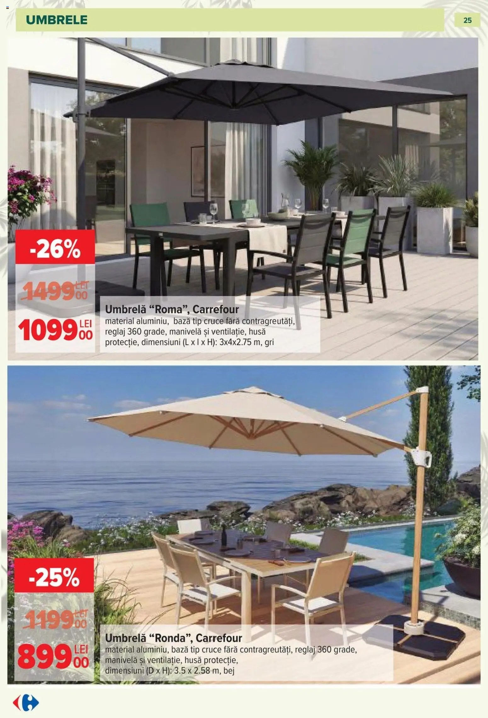 Catalog Carrefour 11 Martie - 11 Mai 2026 | Pagina 25 | Produse: Umbrelă