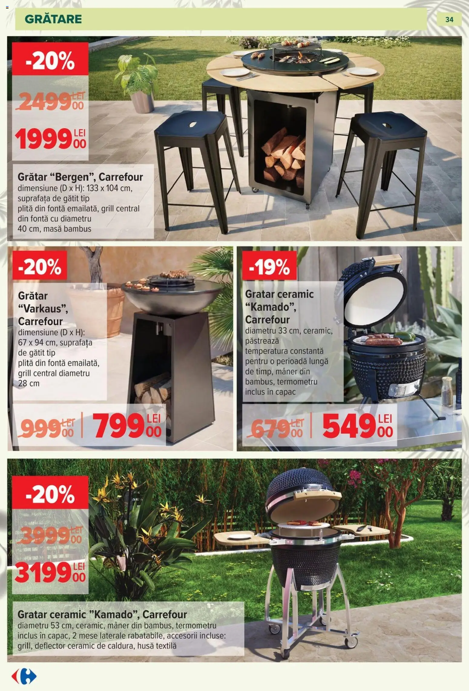 Catalog Carrefour 11 Martie - 11 Mai 2026 | Pagina 34 | Produse: Grill, Grătar, Mâner, Masă