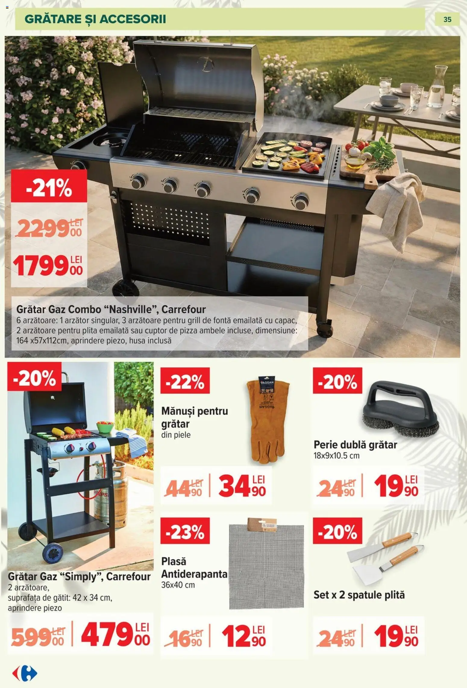 Catalog Carrefour 11 Martie - 11 Mai 2026 | Pagina 35 | Produse: Mănuși, Plită, Grill, Pizza