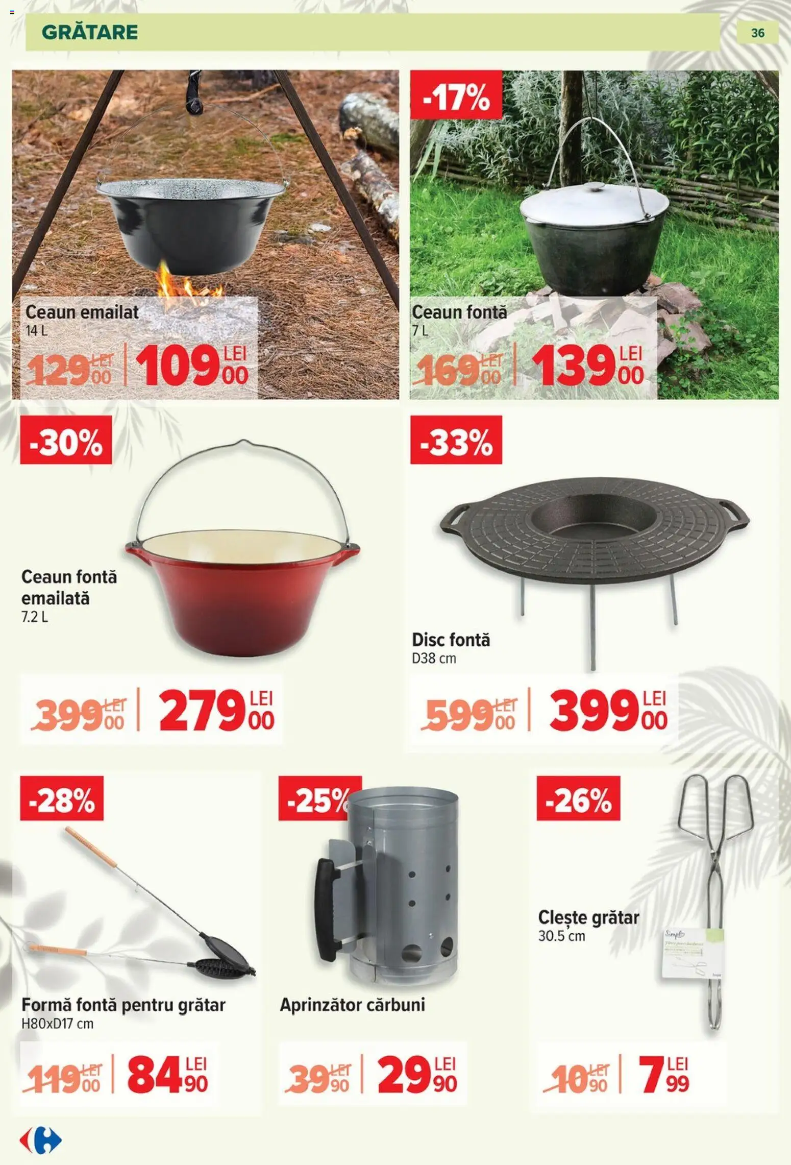 Catalog Carrefour 11 Martie - 11 Mai 2026 | Pagina 36 | Produse: Disc, Clește, Grătar