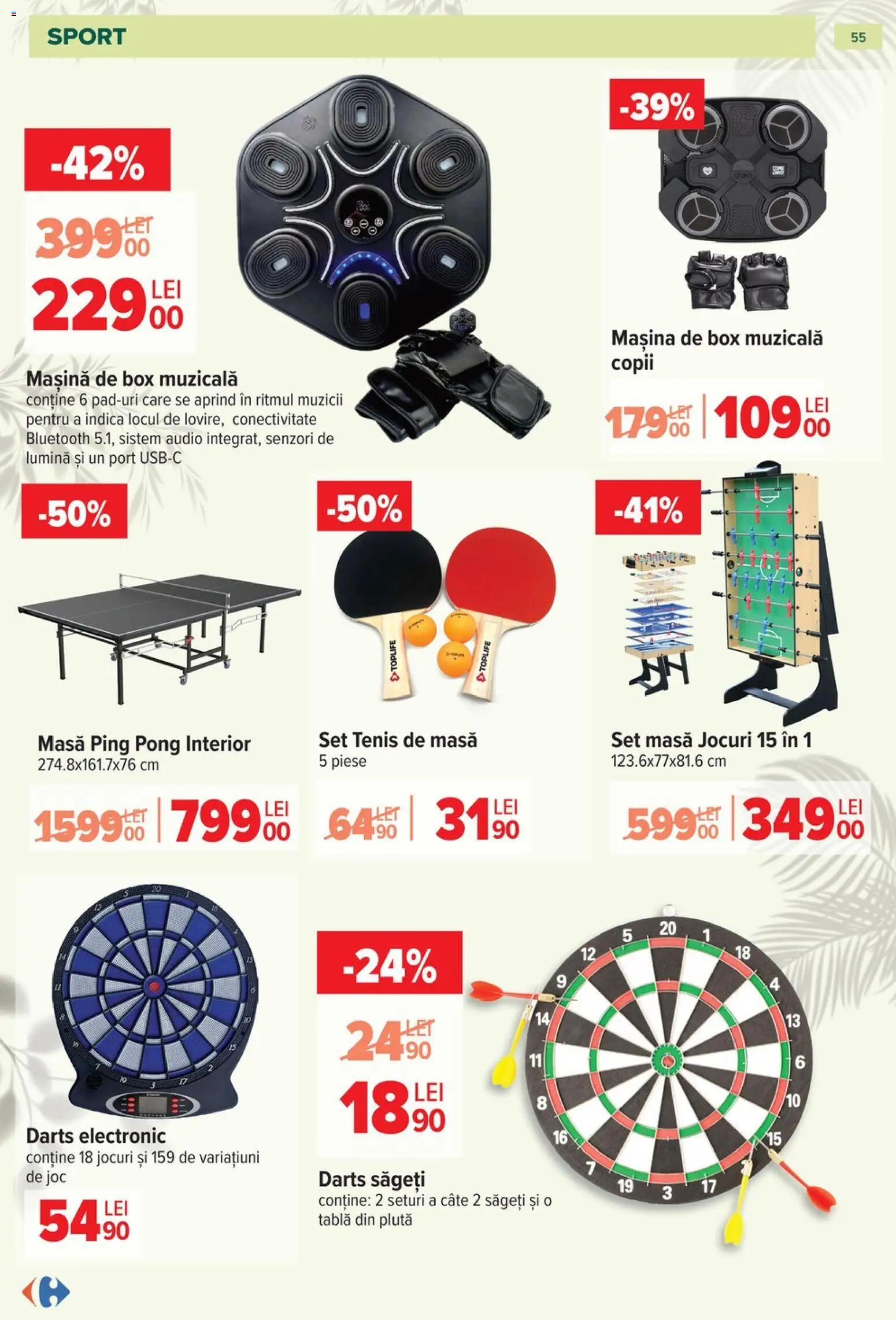 Catalog Carrefour 11 Martie - 11 Mai 2026 | Pagina 55 | Produse: Audio, Joc, Tablă, Masă