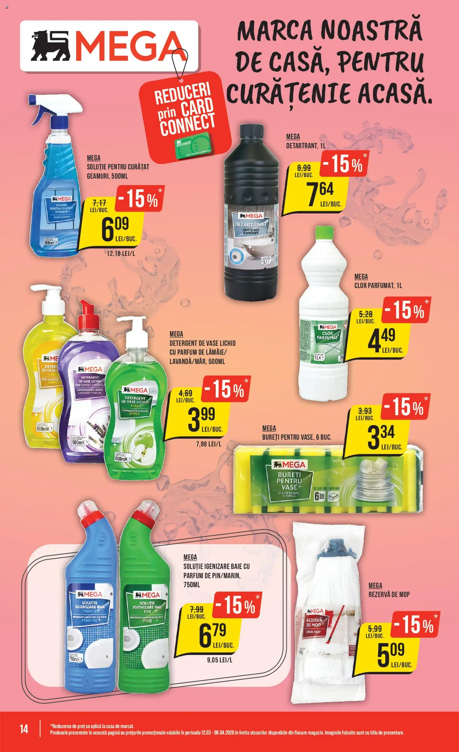 Catalog Mega Image 12 Martie - 7 Aprilie 2026 | Pagina 14 | Produse: Detergent de vase, Mop, Parfum, Apple
