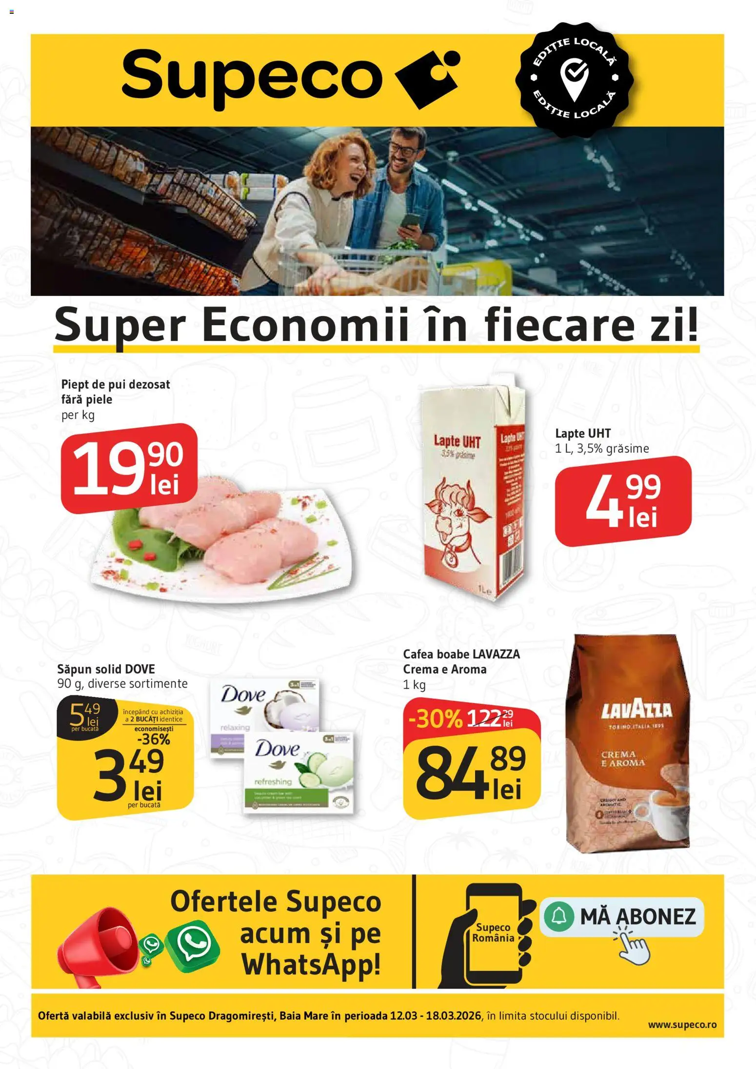 Catalog Supeco 12 - 17 Martie 2026 | Pagina 1 | Produse: Săpun solid, Hacıyatmaz Kedi Oyuncağı, Cremă, Cafea