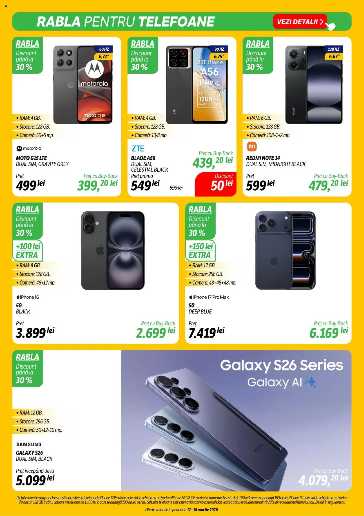 Catalog Flanco 12 - 17 Martie 2026 | Pagina 12 | Produse: Telefon, Cameră