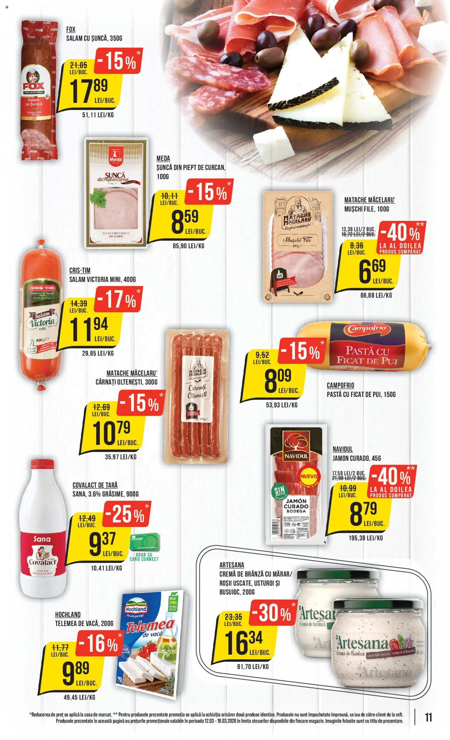 Catalog Mega Image 12 - 17 Martie 2026 | Pagina 11 | Produse: Hacıyatmaz Kedi Oyuncağı, Salam, Șuncă, Roșii