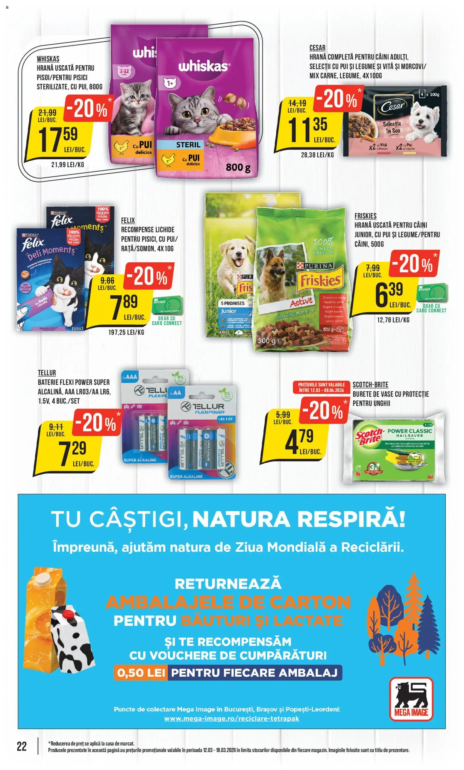 Catalog Mega Image 12 - 17 Martie 2026 | Pagina 22 | Produse: Matériel de Street Workout, Hacıyatmaz Kedi Oyuncağı, Baterie, Sos