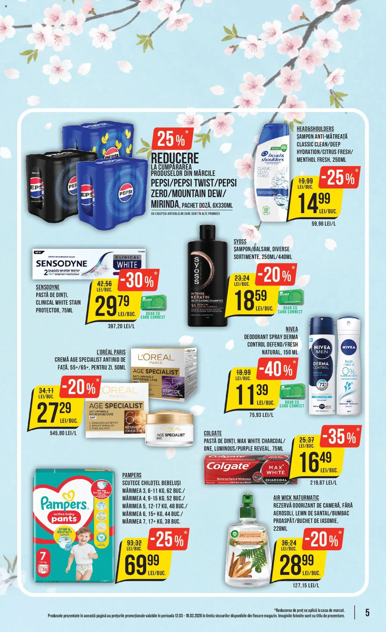 Catalog Mega Image 12 - 17 Martie 2026 | Pagina 5 | Produse: Pomelo, Șampon, Deodorant, Scutece