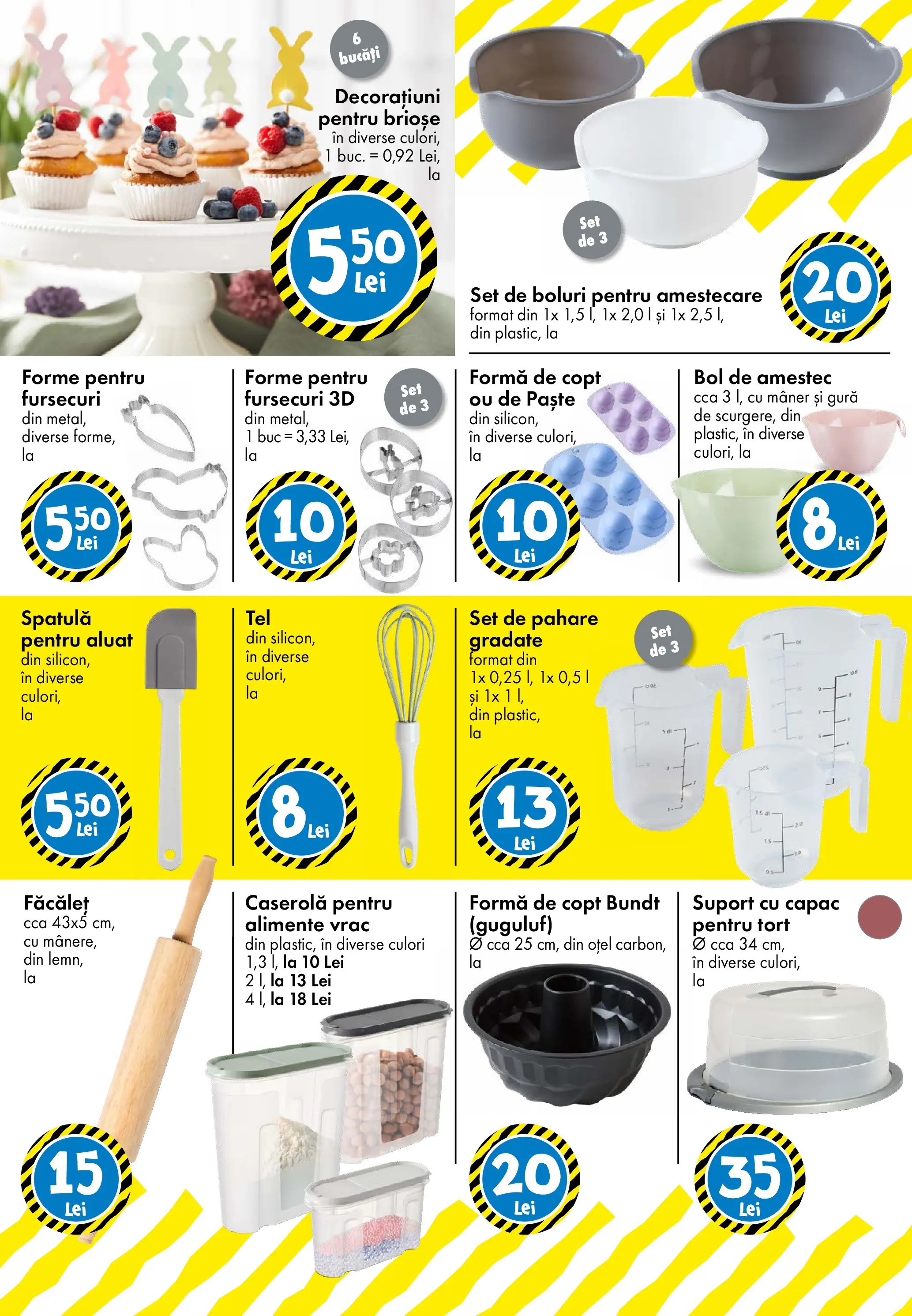 Catalog TEDi 13 - 21 Martie 2026 | Pagina 8 | Produse: Pahare, Bol, Aluat, Tort