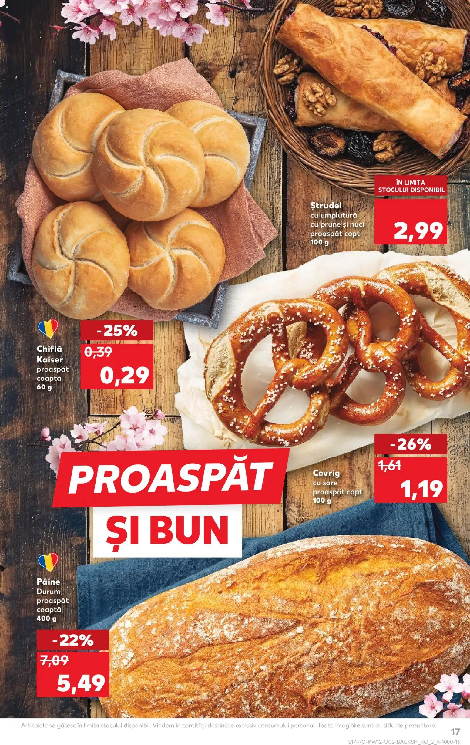 Catalog Kaufland 18 - 23 Martie 2026 | Pagina 17 | Produse: Ștrudel, Chiflă, Prune, Nuci