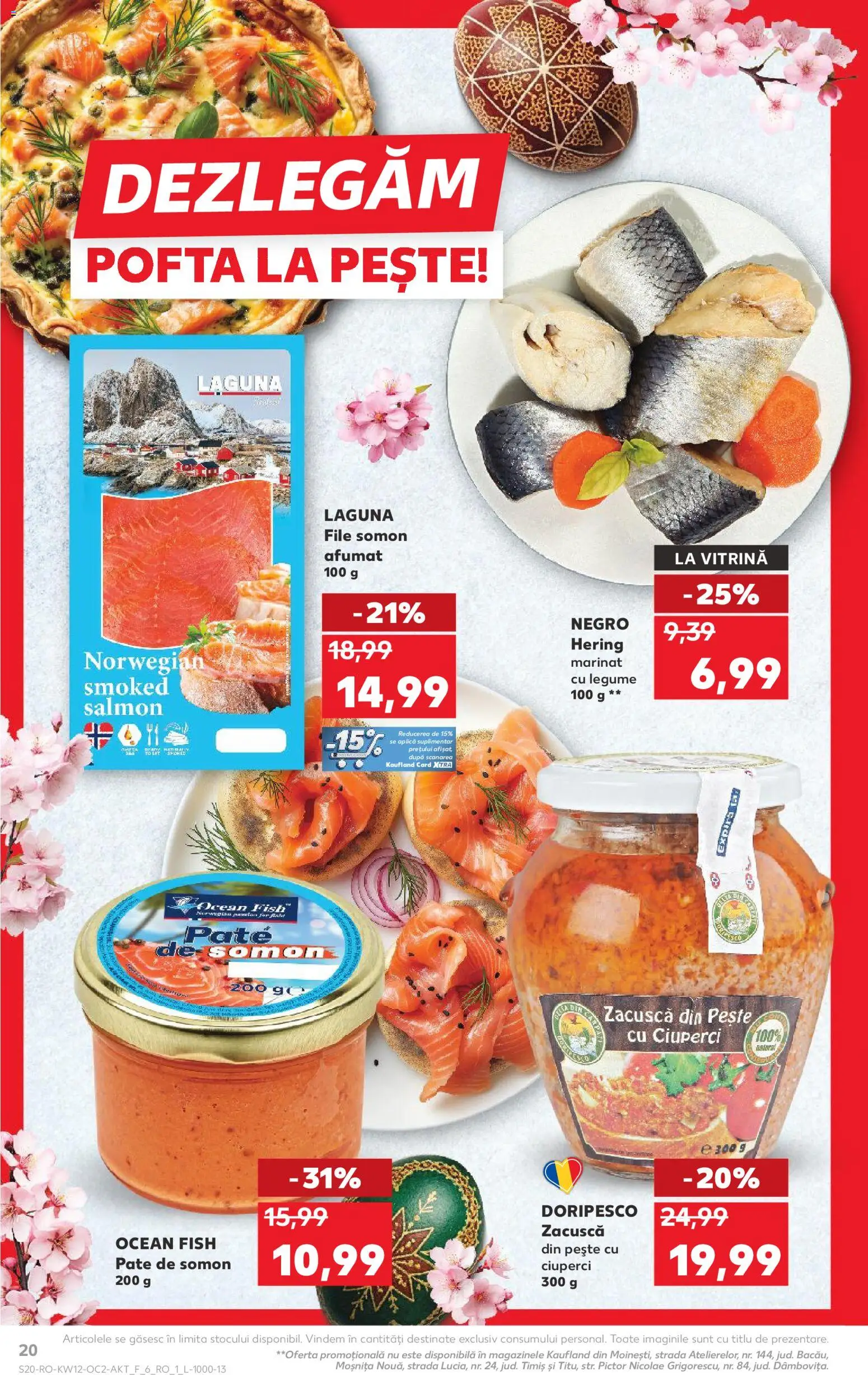 Catalog Kaufland 18 - 23 Martie 2026 | Pagina 20 | Produse: Vitrină, Ciuperci, Pește, Zacuscă