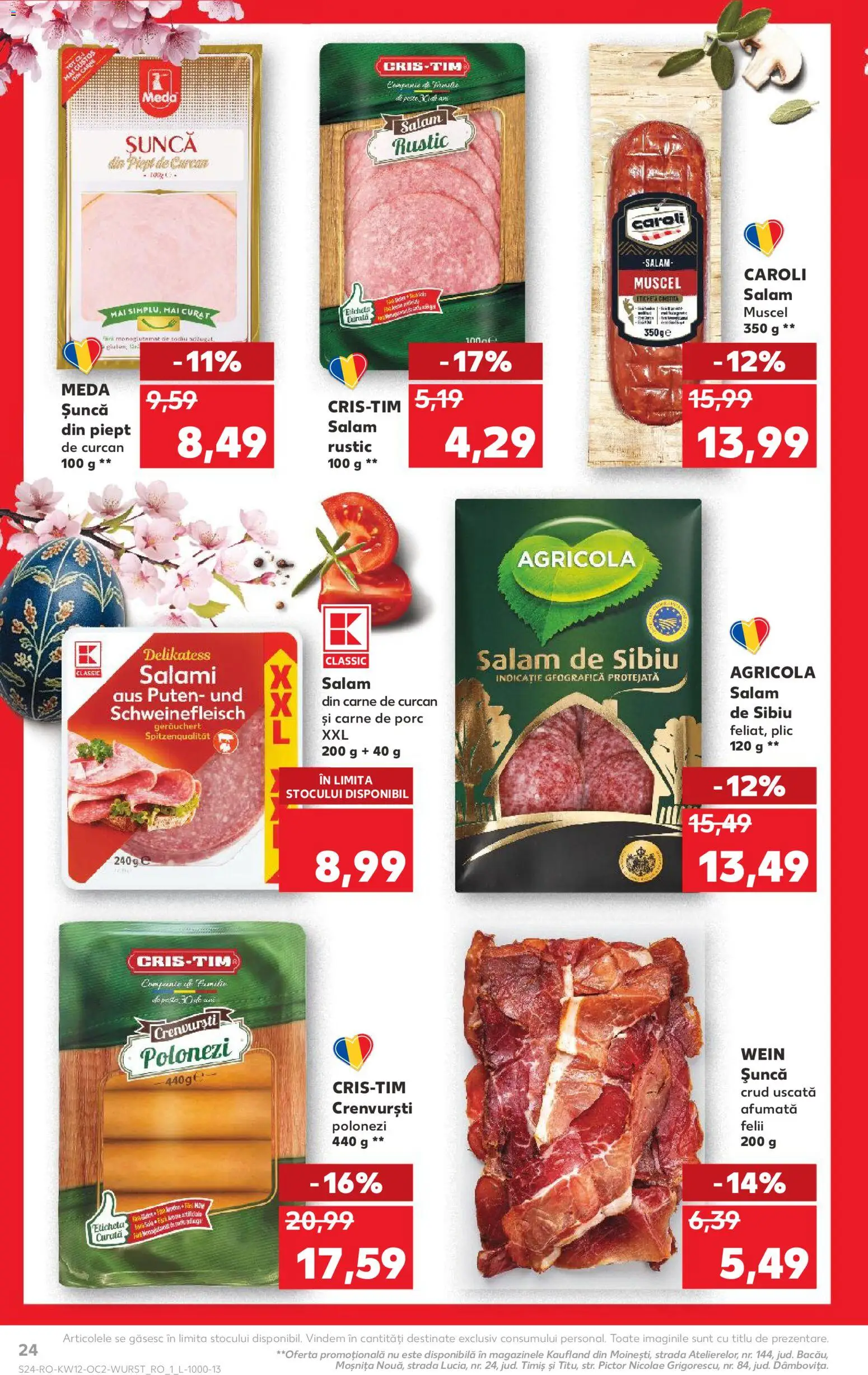 Catalog Kaufland 18 - 23 Martie 2026 | Pagina 24 | Produse: Not defteri, Salam, Șuncă, Carne De Porc