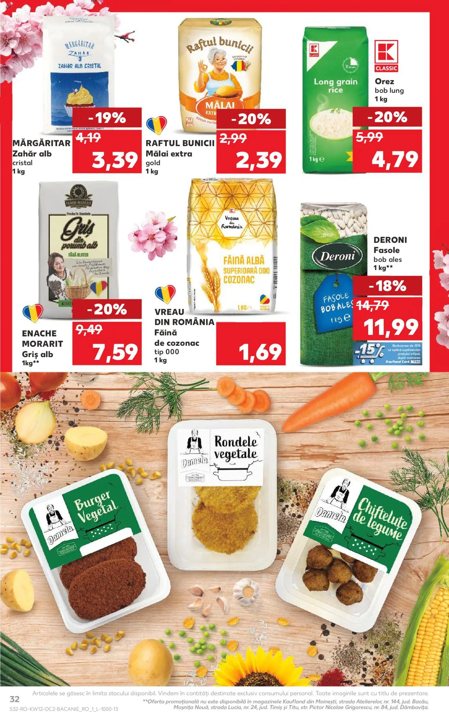 Catalog Kaufland 18 - 23 Martie 2026 | Pagina 32 | Produse: Făină, Orez, Mălai, Legume