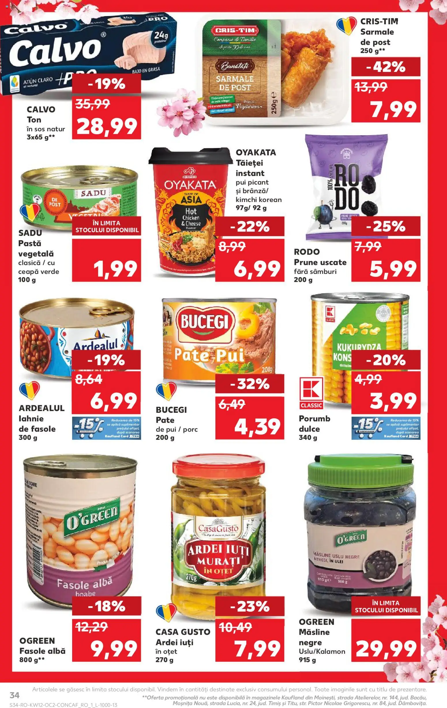 Catalog Kaufland 18 - 23 Martie 2026 | Pagina 34 | Produse: Hijyenik ped, Pate, Ulei, Oțet