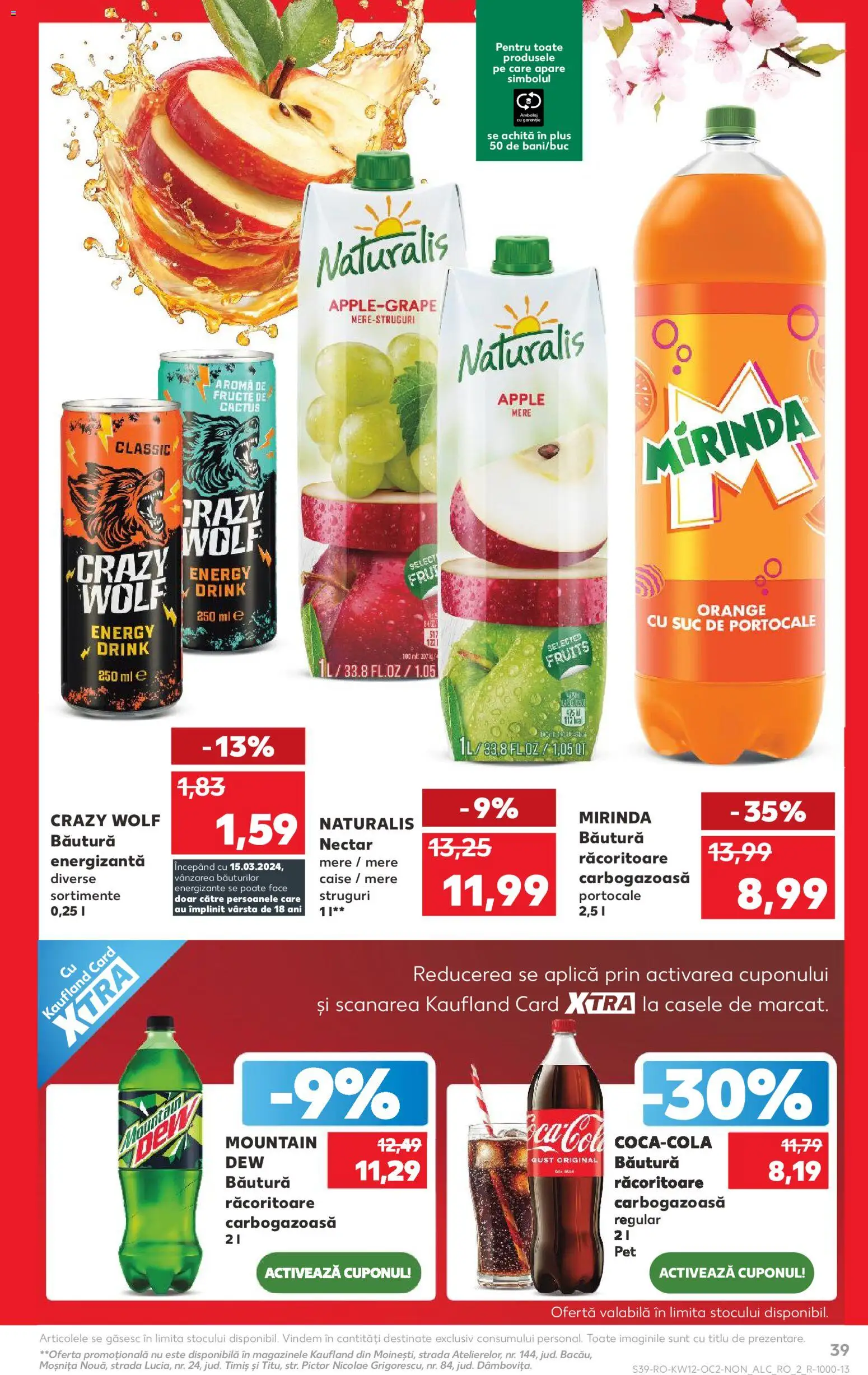 Catalog Kaufland 18 - 23 Martie 2026 | Pagina 39 | Produse: Apple, Suc, Băutură energizantă, Ahtapot