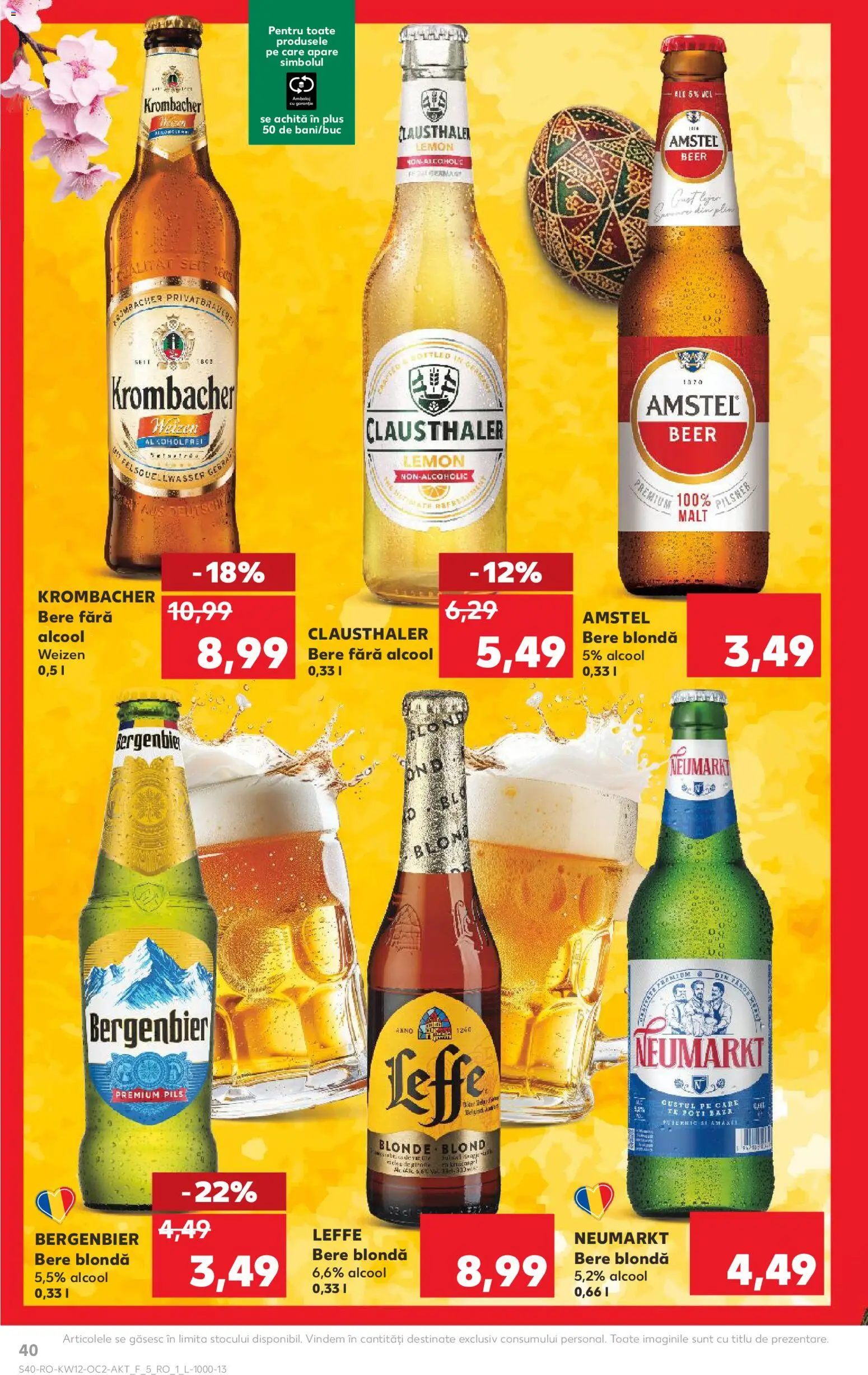 Catalog Kaufland 18 - 23 Martie 2026 | Pagina 40 | Produse: Bere, Plastik Kulübe