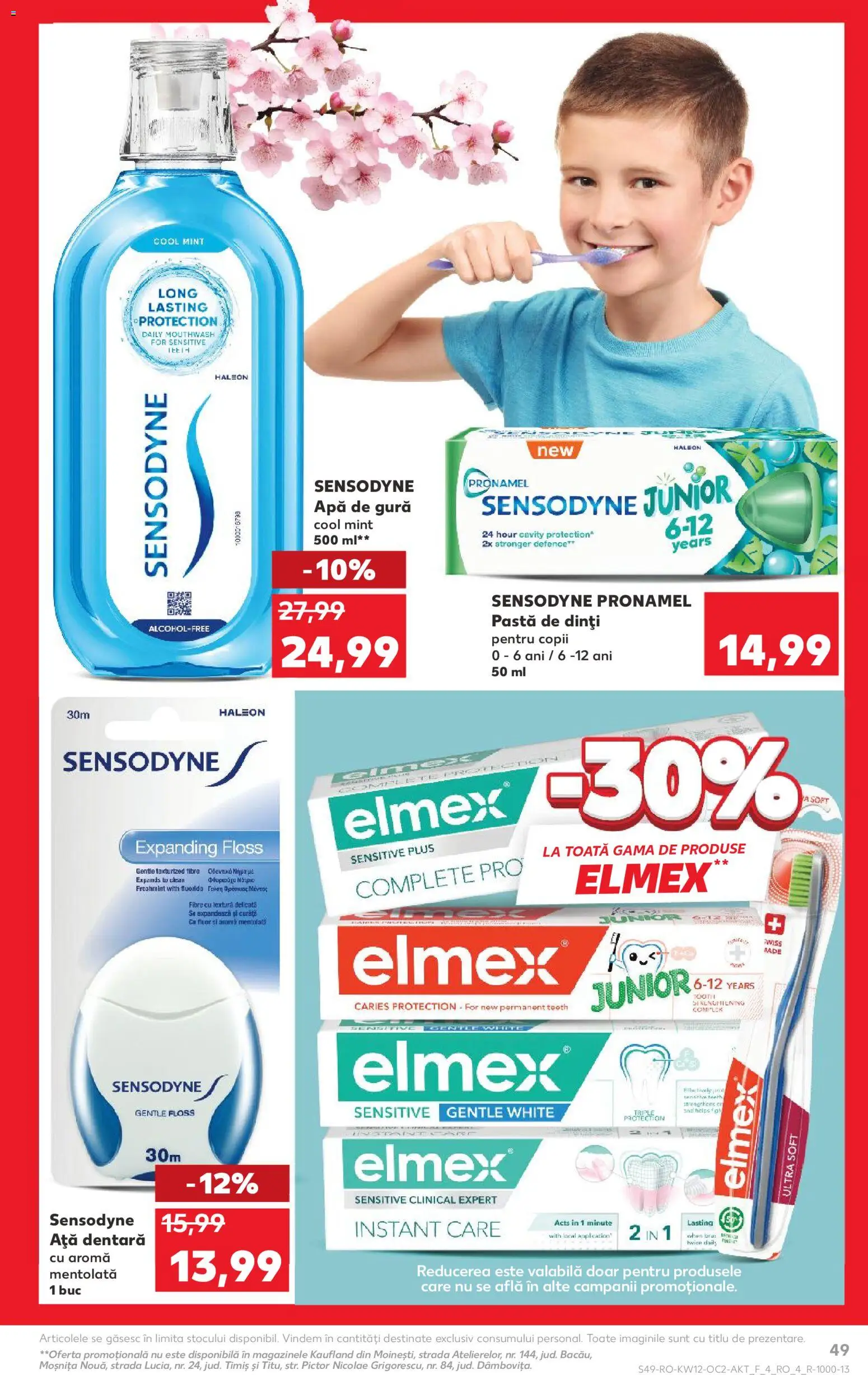 Catalog Kaufland 18 - 23 Martie 2026 | Pagina 49 | Produse: Ață dentară, Pastă de dinți, Apă de gură, Apă