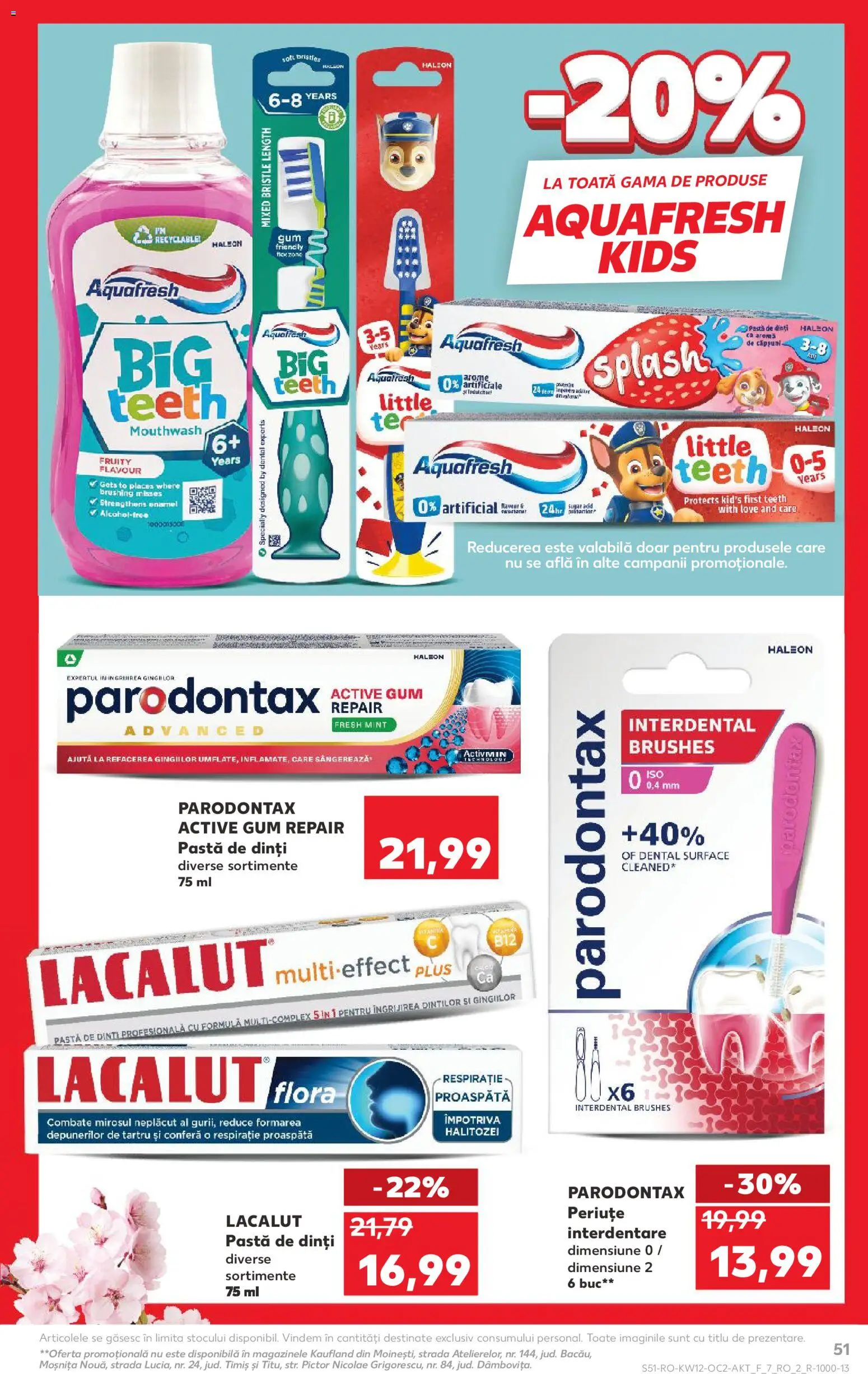 Catalog Kaufland 18 - 23 Martie 2026 | Pagina 51 | Produse: Pastă de dinți