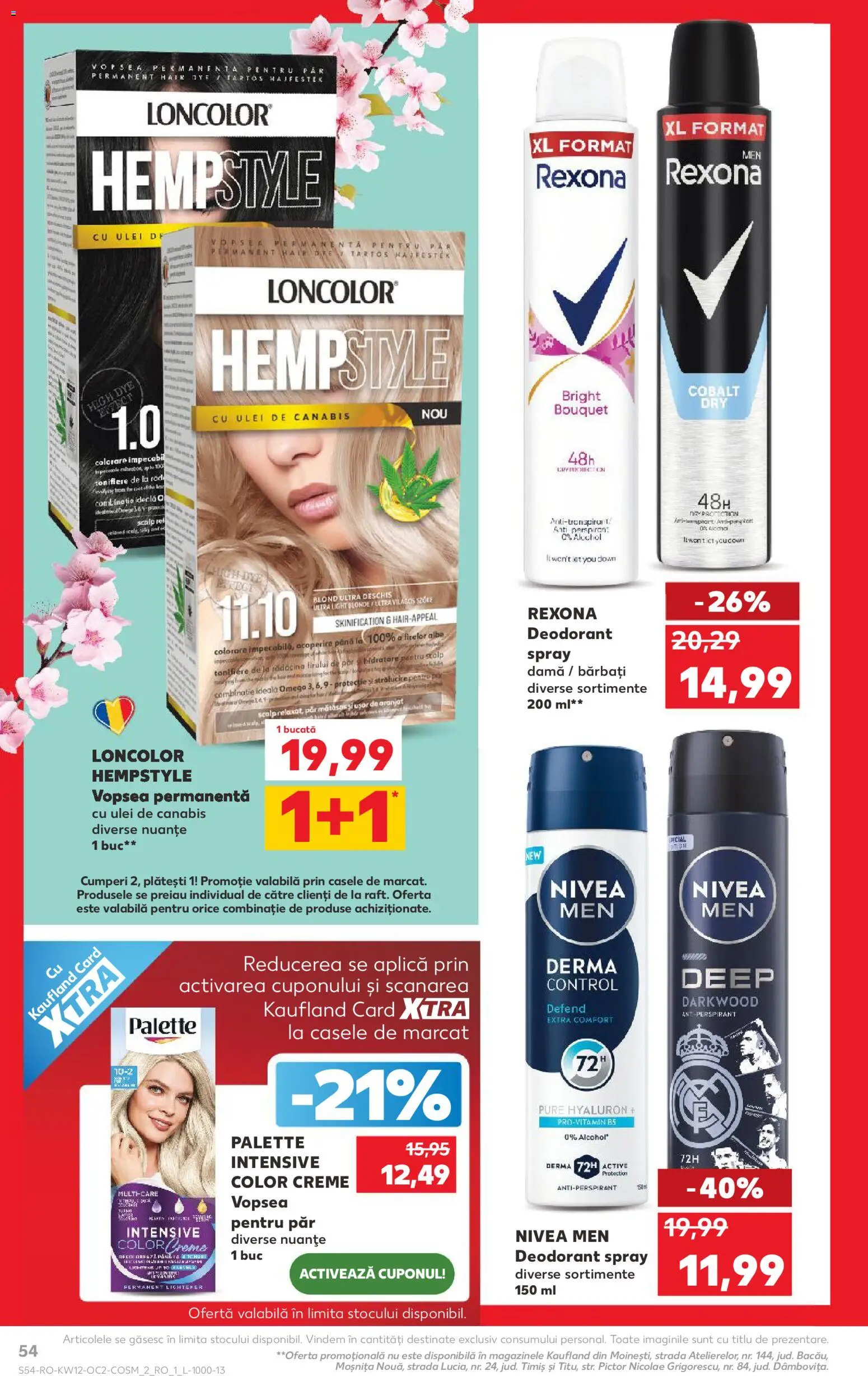 Catalog Kaufland 18 - 23 Martie 2026 | Pagina 54 | Produse: Vopsea, Cremă, Deodorant, Antiperspirant