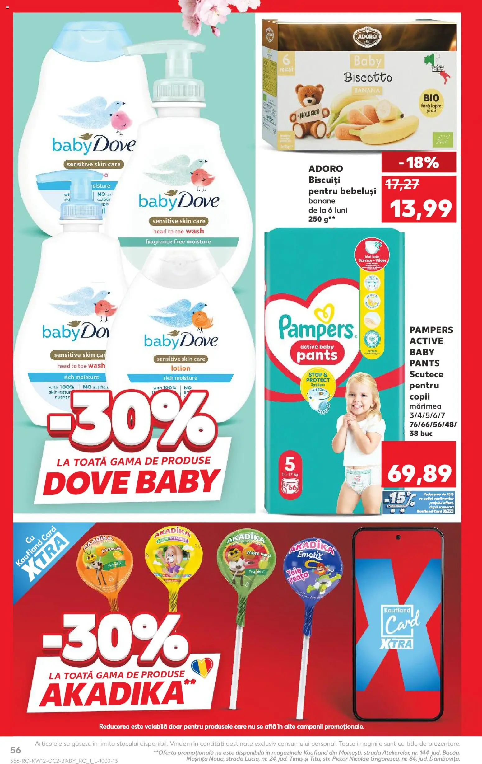 Catalog Kaufland 18 - 23 Martie 2026 | Pagina 56 | Produse: Pirinç gevreği, Lapte, Biscuiți, Scutece