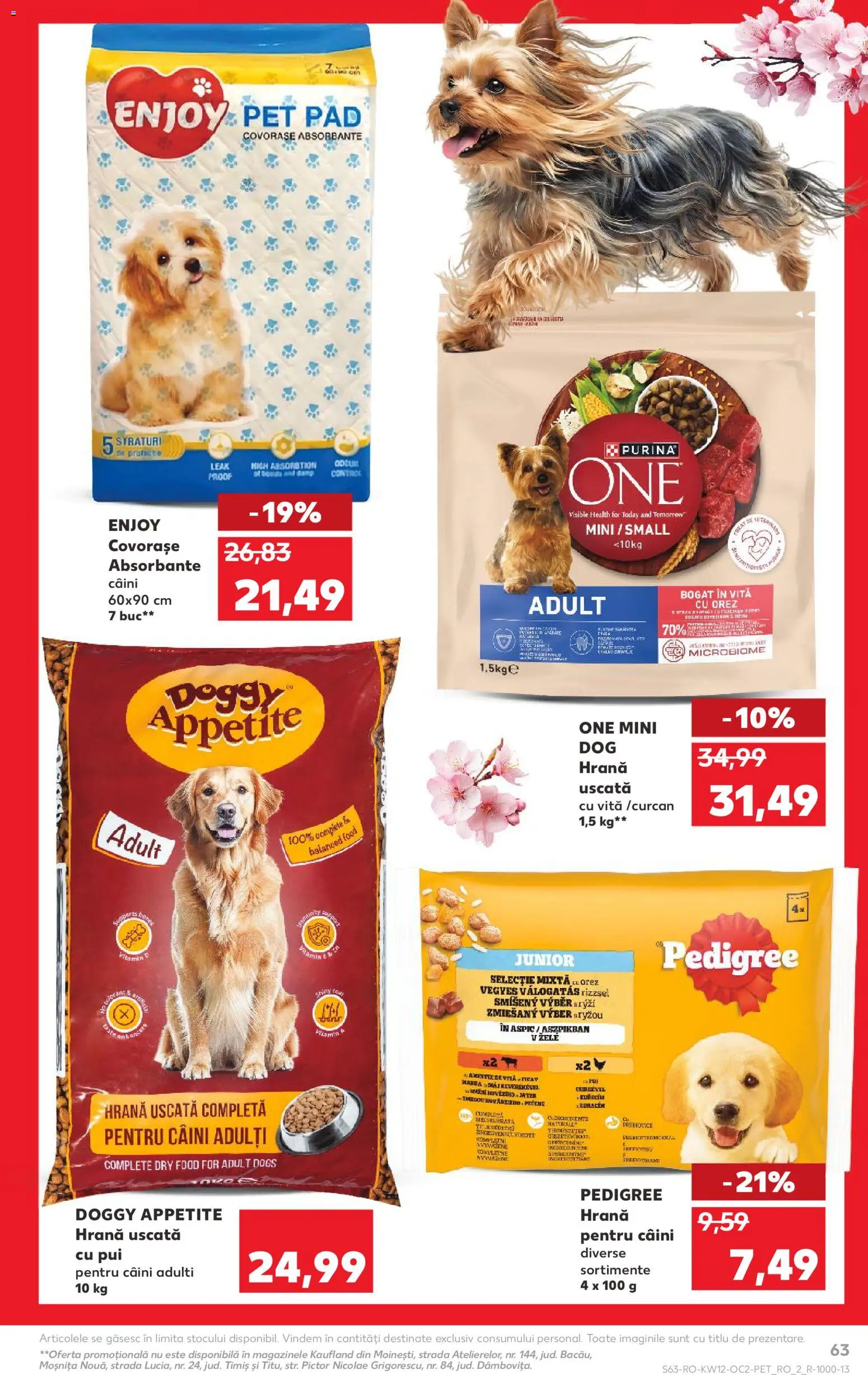 Catalog Kaufland 18 - 23 Martie 2026 | Pagina 63 | Produse: Hrană pentru câini, Hacıyatmaz Kedi Oyuncağı, Orez, Absorbante