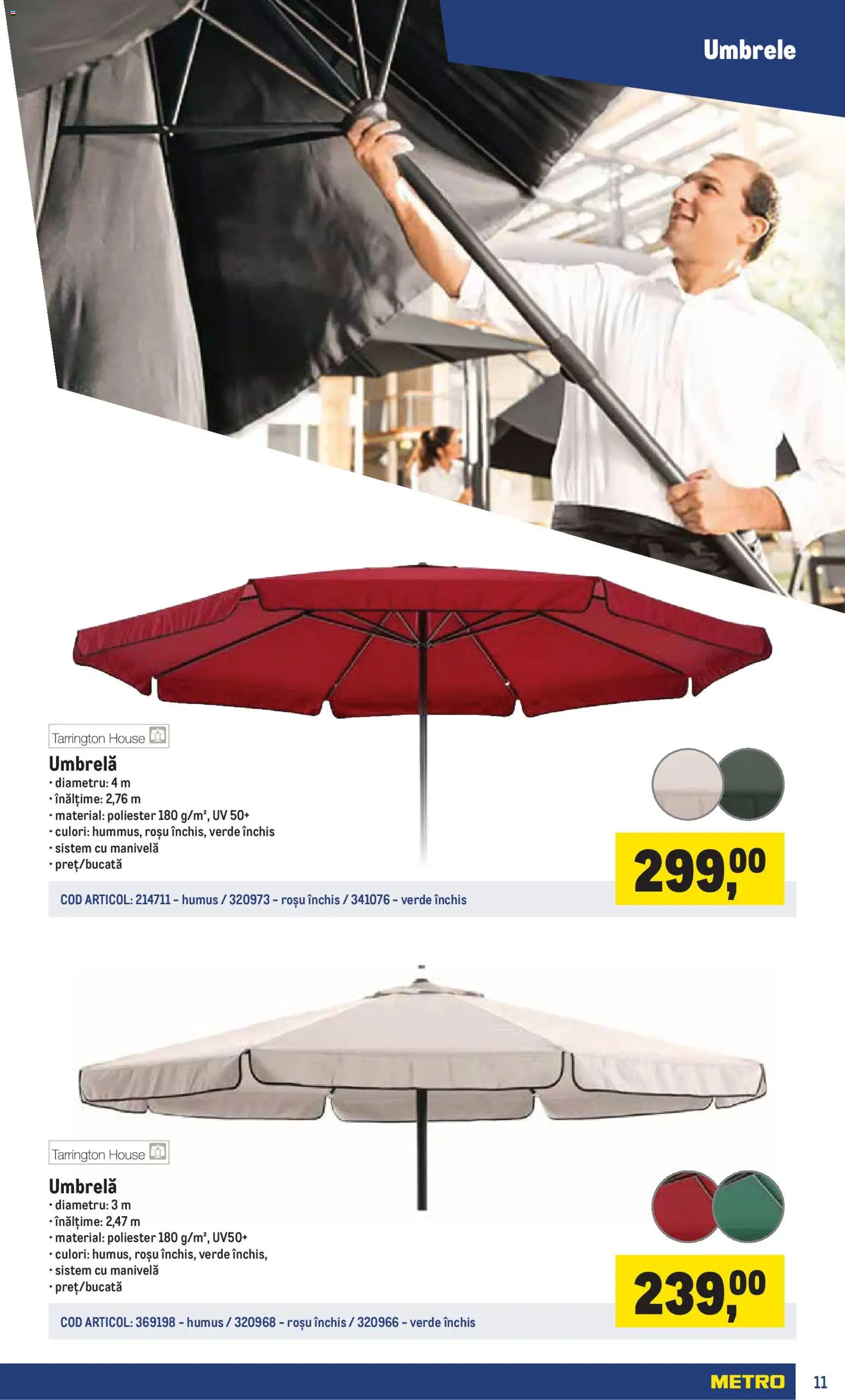 Catalog METRO 16 Martie - 29 Iunie 2026 | Pagina 11 | Produse: Umbrelă, Humus