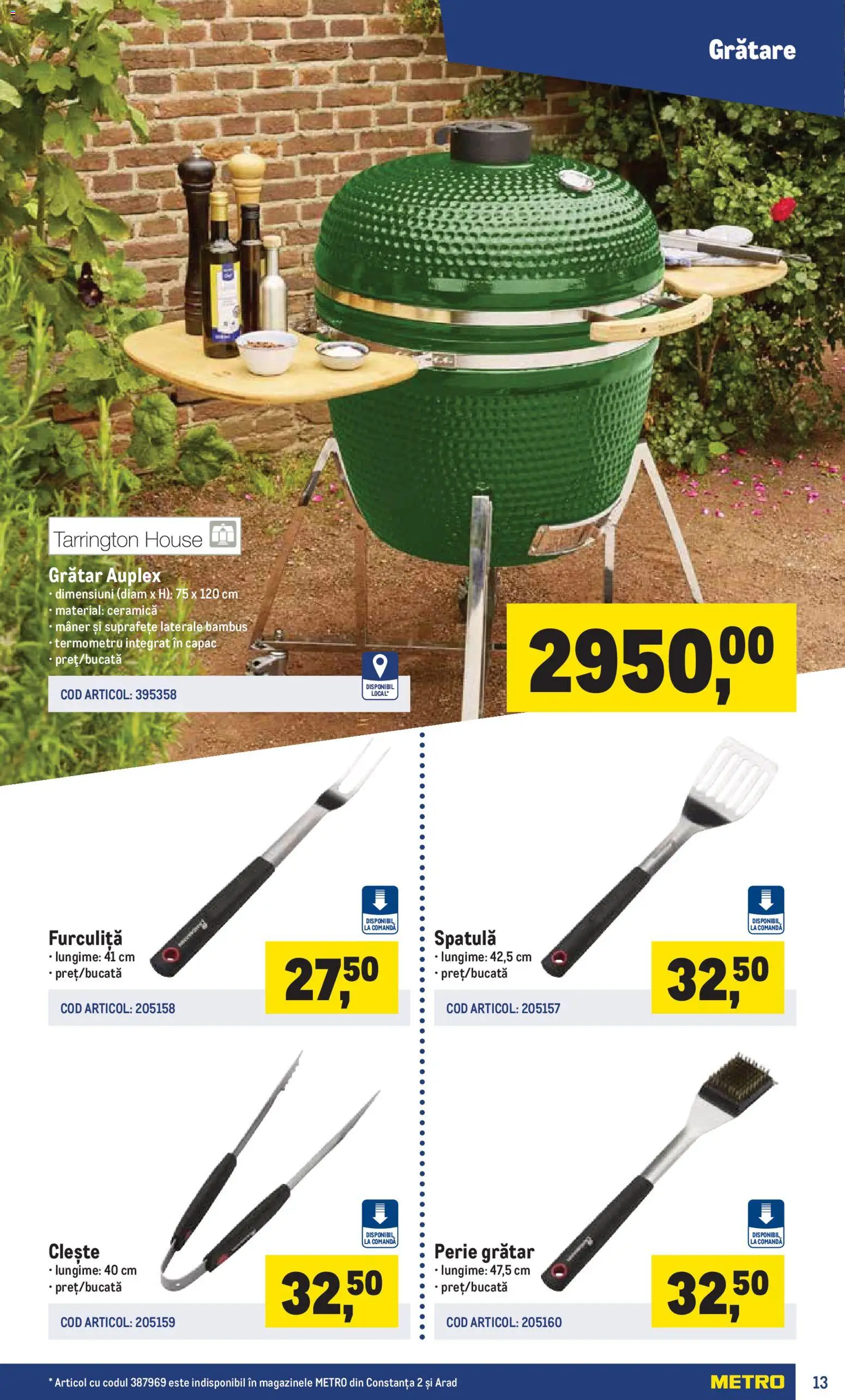 Catalog METRO 16 Martie - 29 Iunie 2026 | Pagina 13 | Produse: Termometru, Grătar, Mâner, Perie
