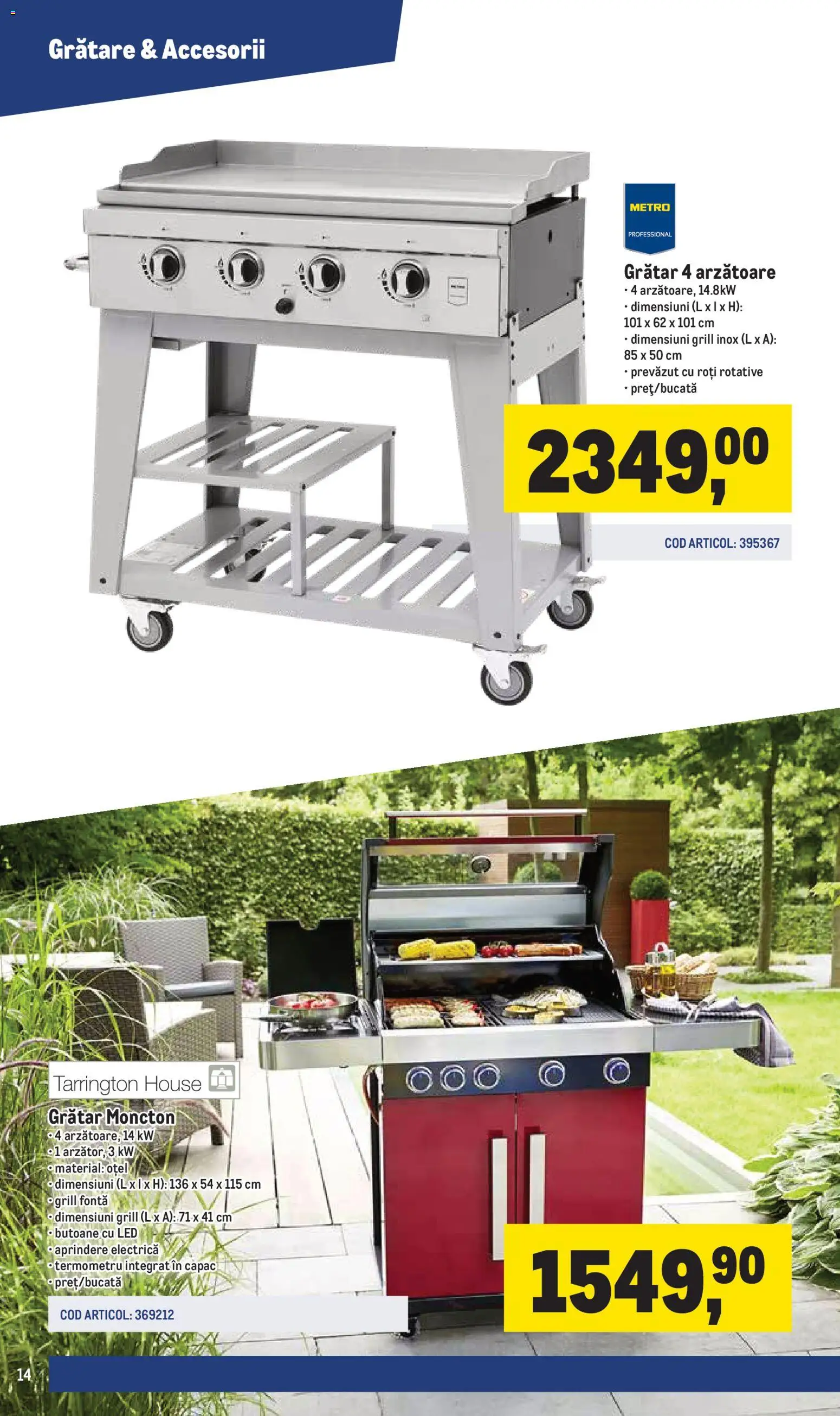 Catalog METRO 16 Martie - 29 Iunie 2026 | Pagina 14 | Produse: Grill, Termometru, Grătar, Babak