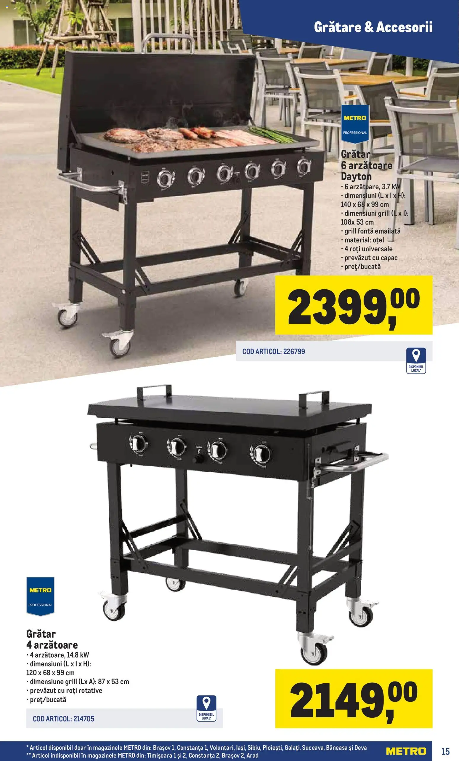 Catalog METRO 16 Martie - 29 Iunie 2026 | Pagina 15 | Produse: Grill, Grătar