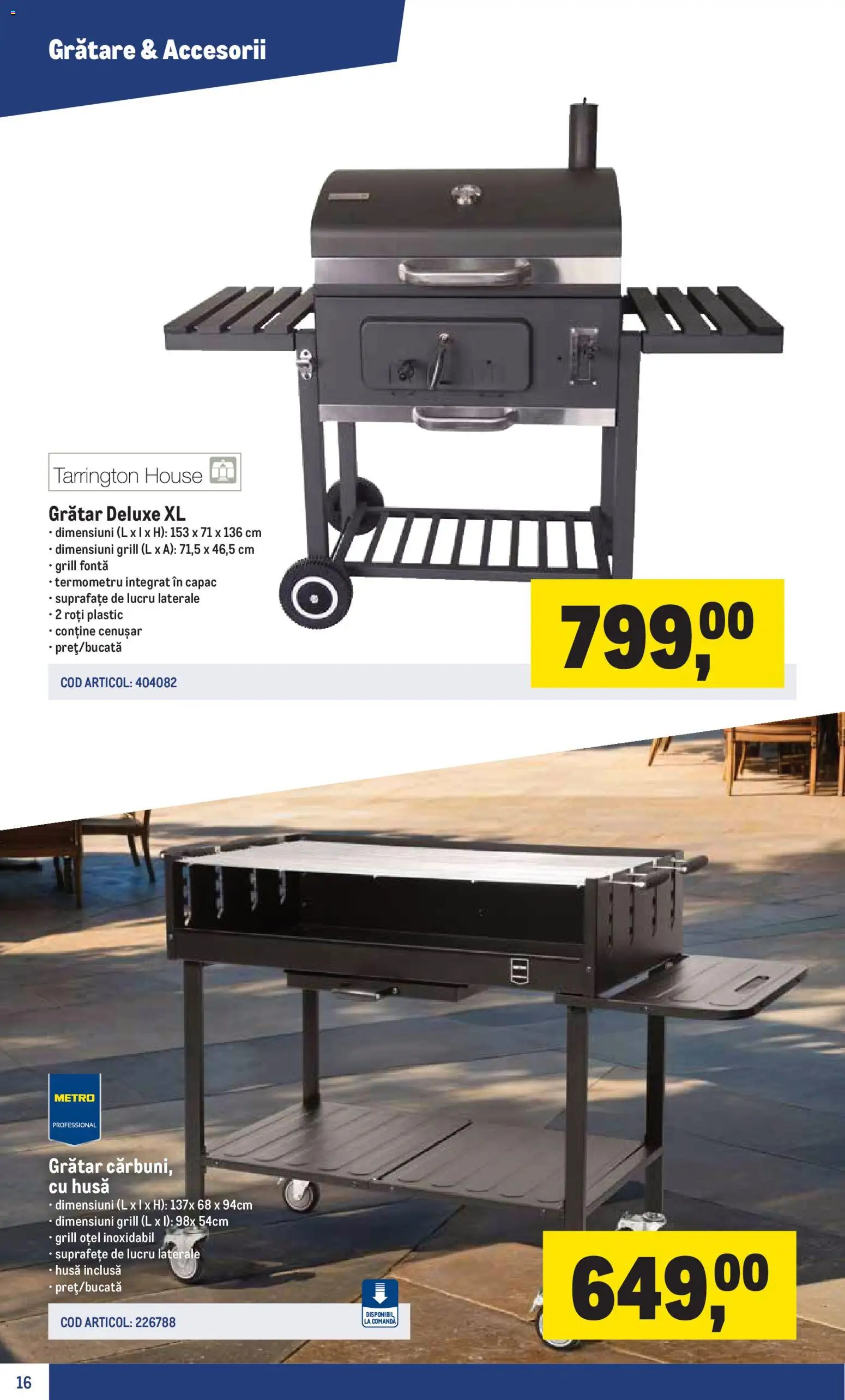 Catalog METRO 16 Martie - 29 Iunie 2026 | Pagina 16 | Produse: Grill, Termometru, Grătar